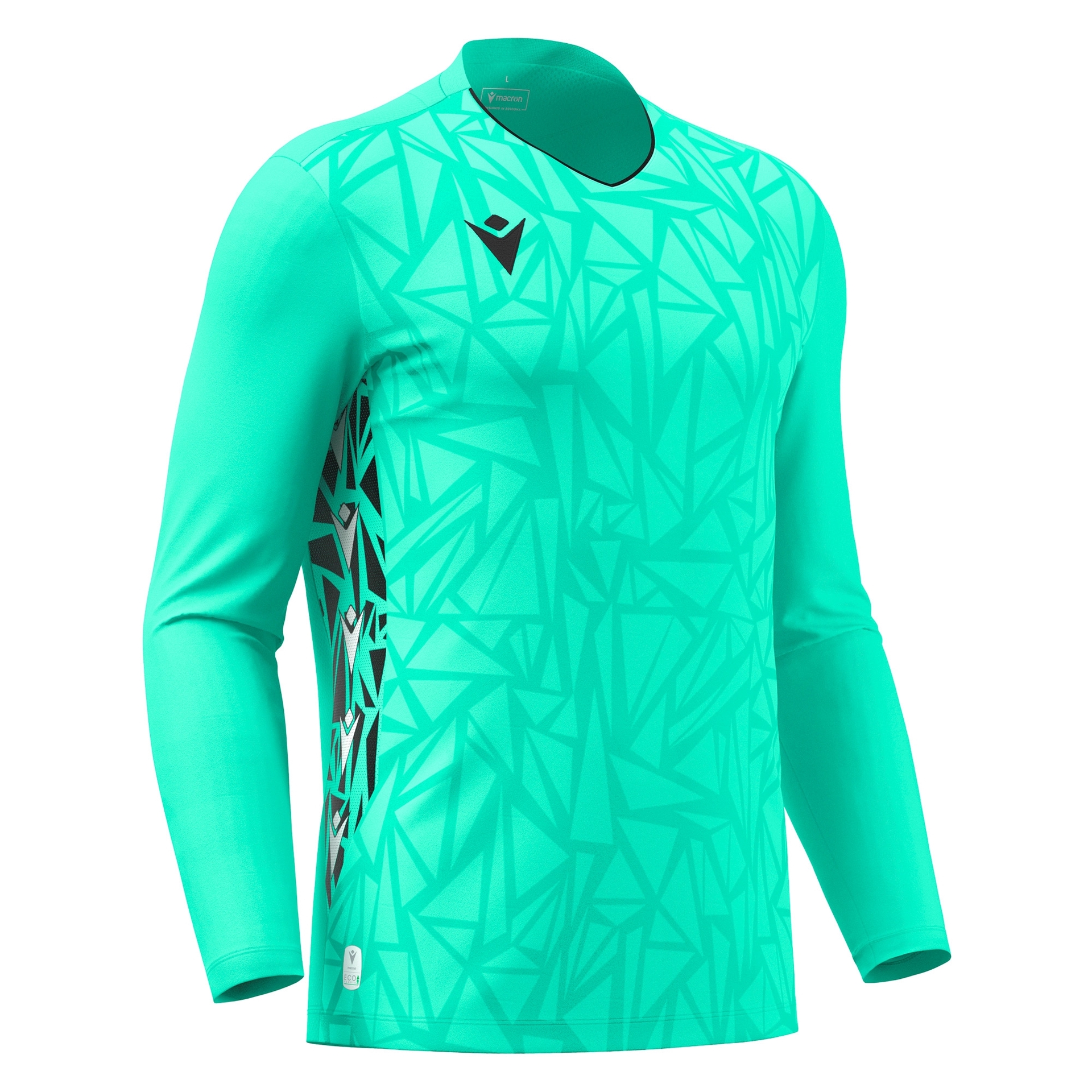 Macron Corvus keepersshirt - turquoise/zwart, foto 2 van 6