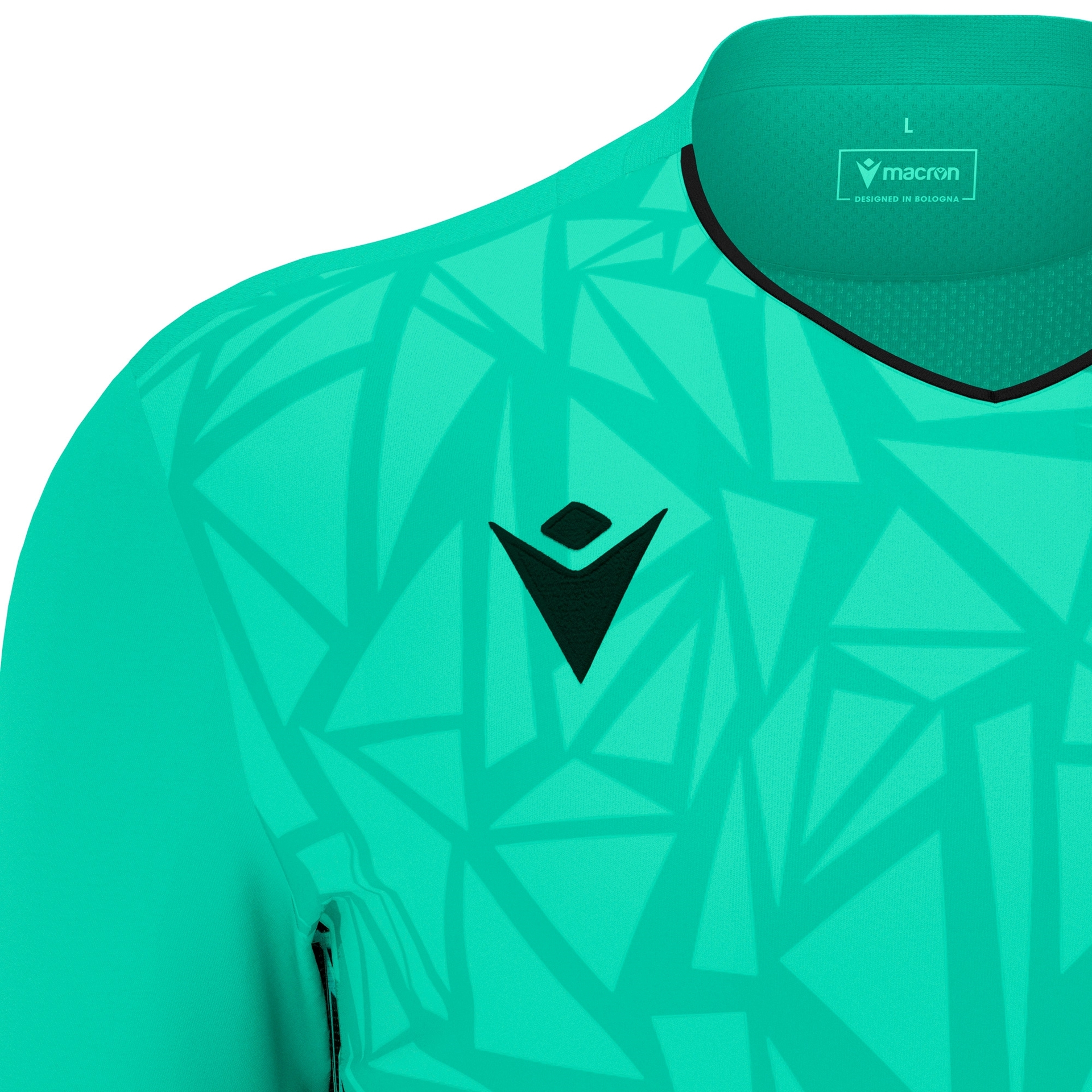 Macron Corvus keepersshirt - turquoise/zwart, foto 3 van 6