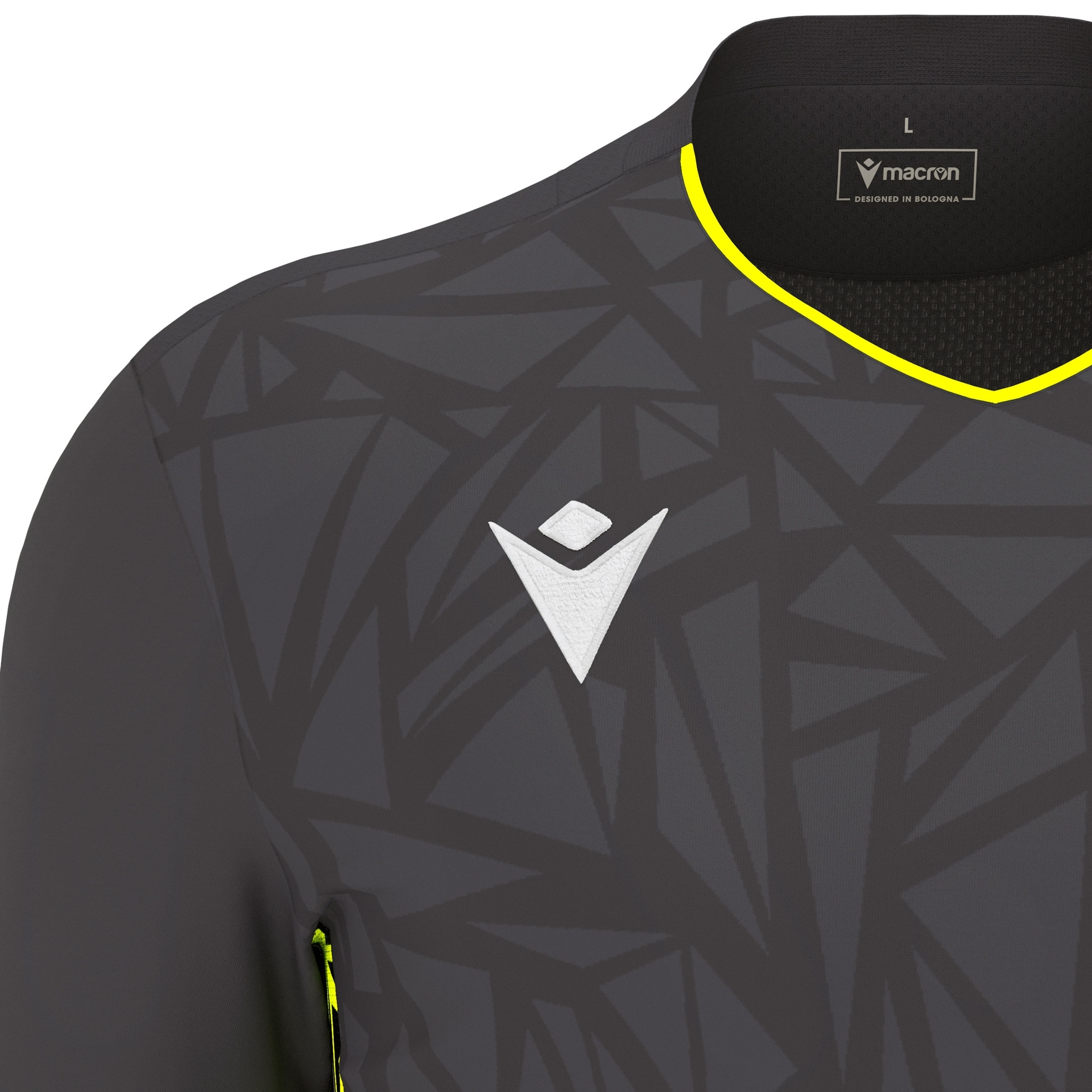 Macron Corvus keepersshirt - antraciet/geel, foto 3 van 6
