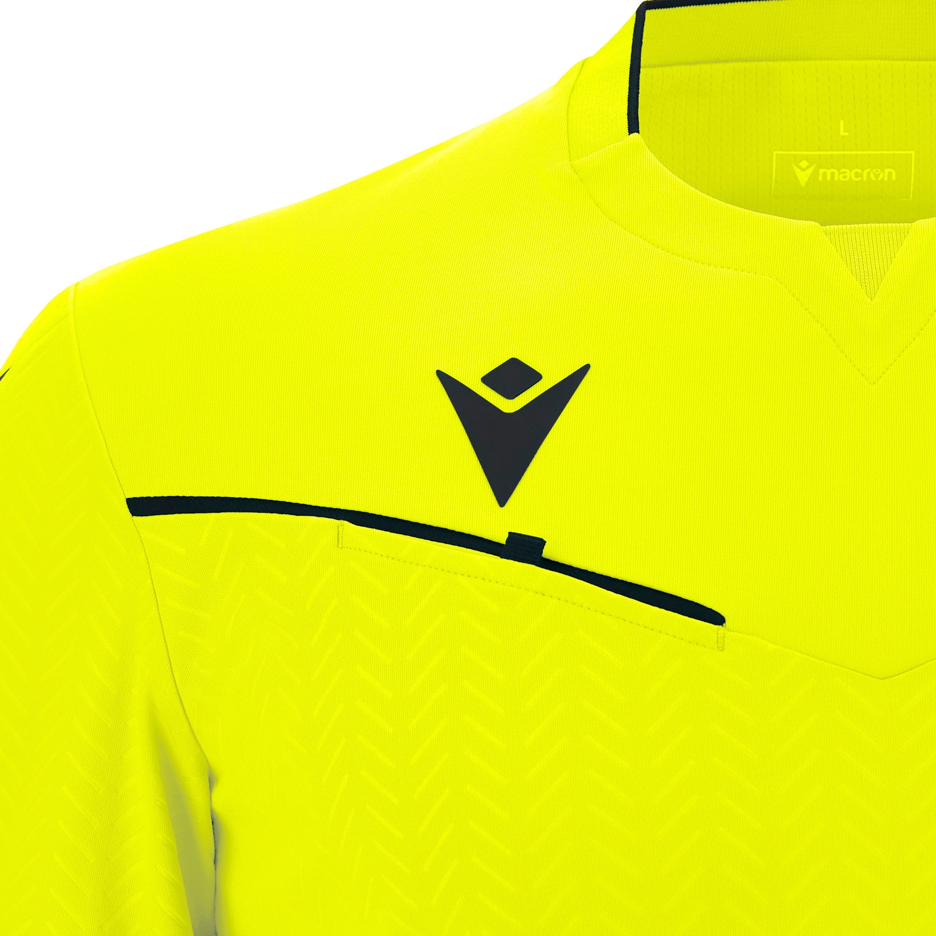 Macron Ponnet scheidsrechtersshirt - neon geel, foto 4 van 6