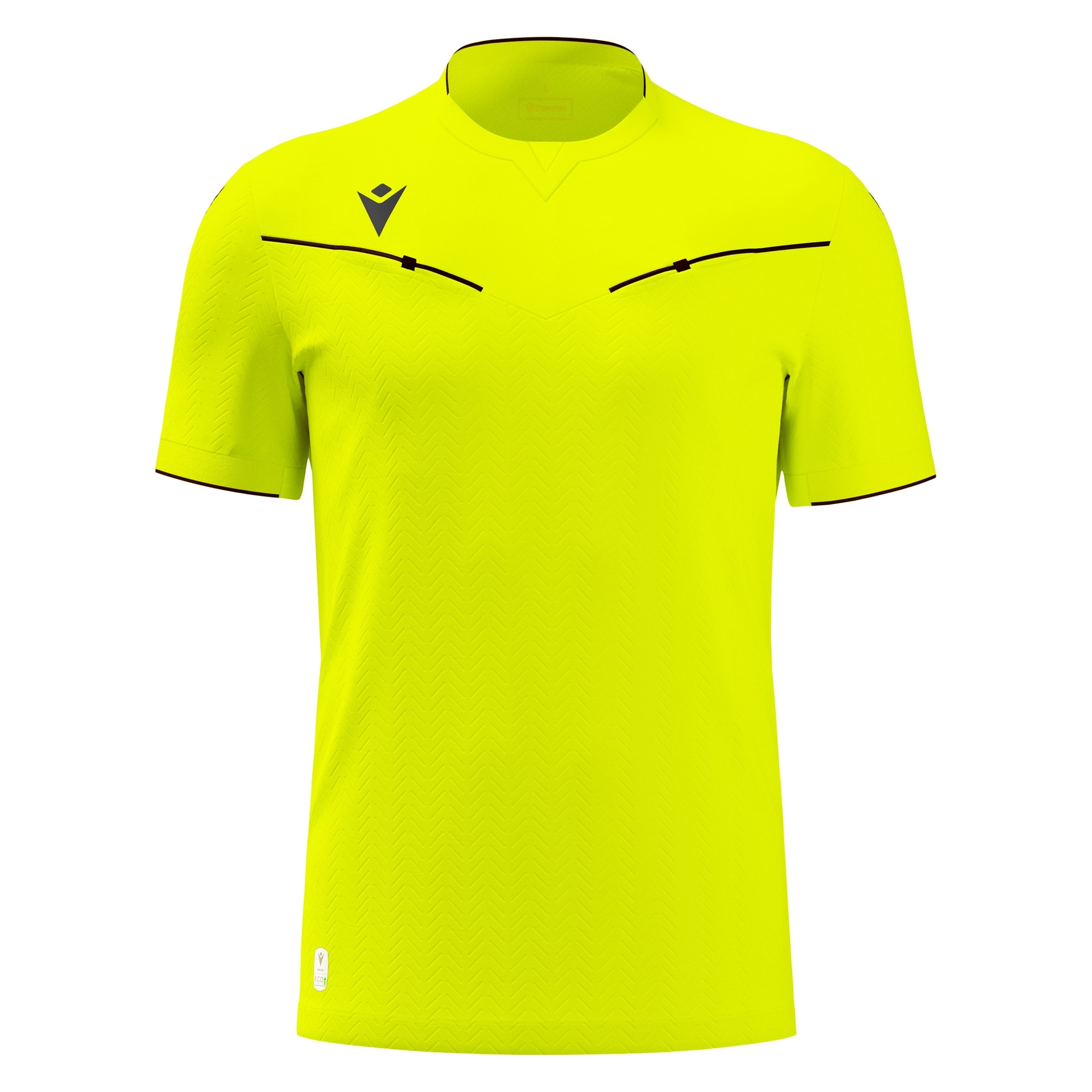 Macron Ponnet scheidsrechtersshirt - neon geel