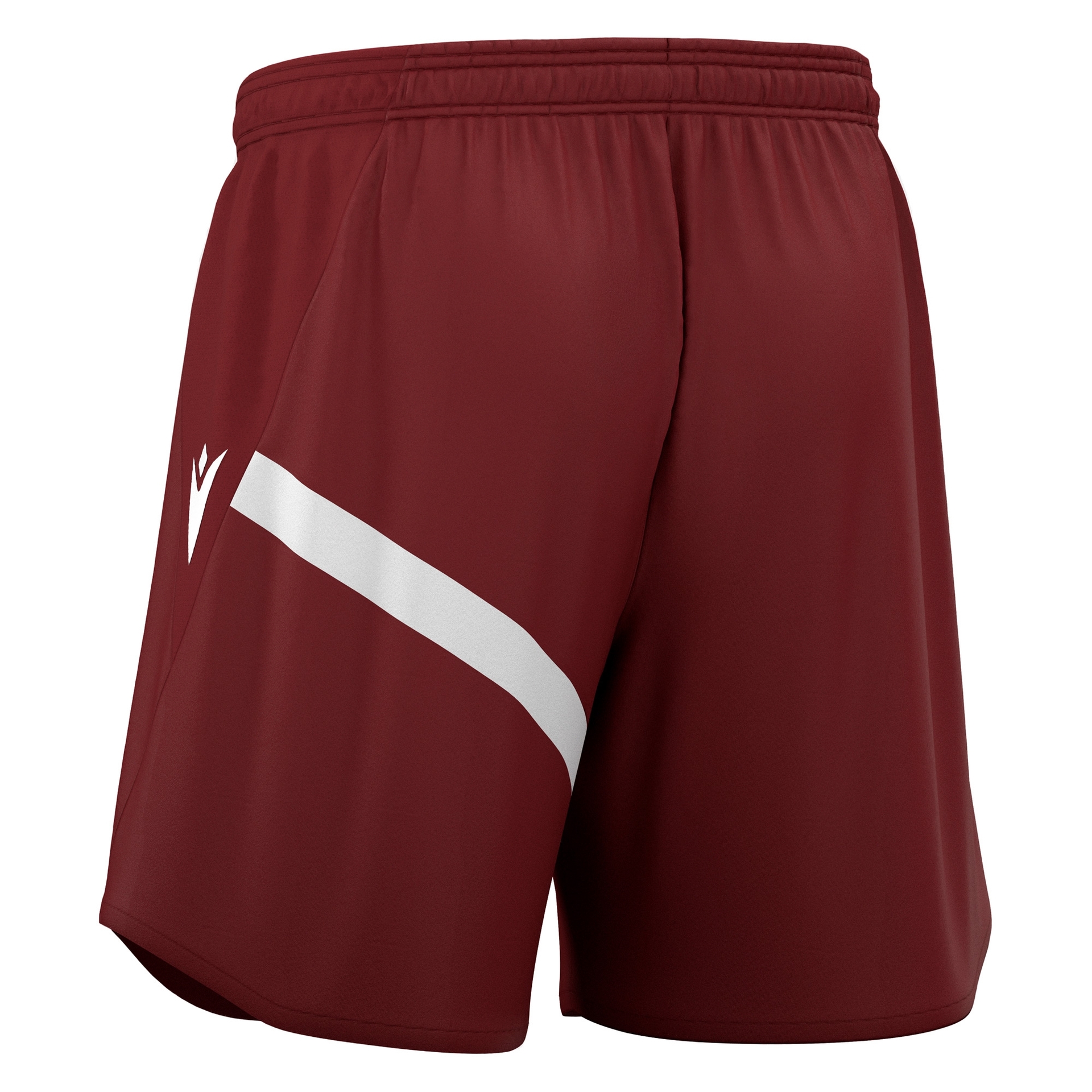 Macron Shen short - bordeaux rood/wit, foto 2 van 5