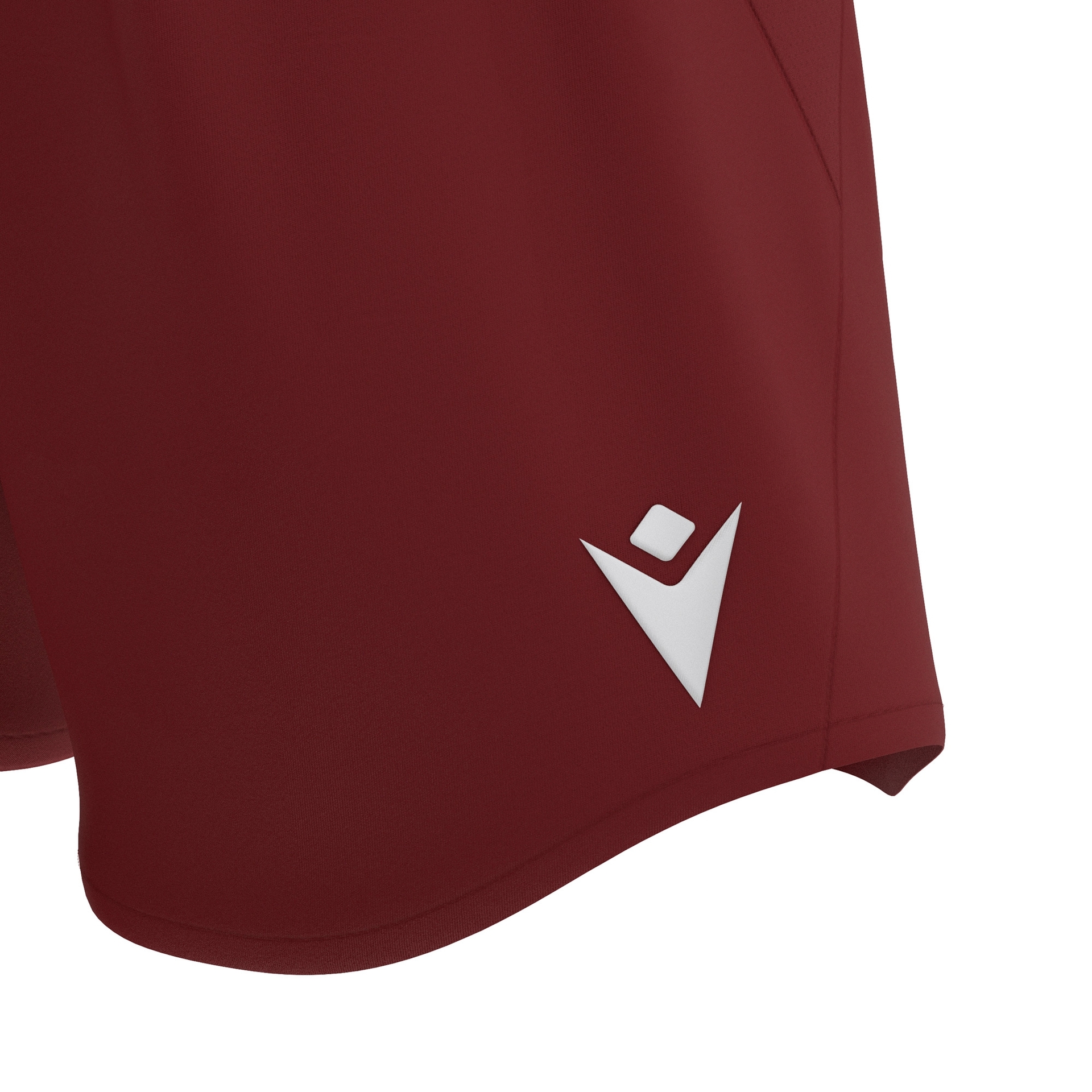 Macron Shen short - bordeaux rood/wit, foto 3 van 5