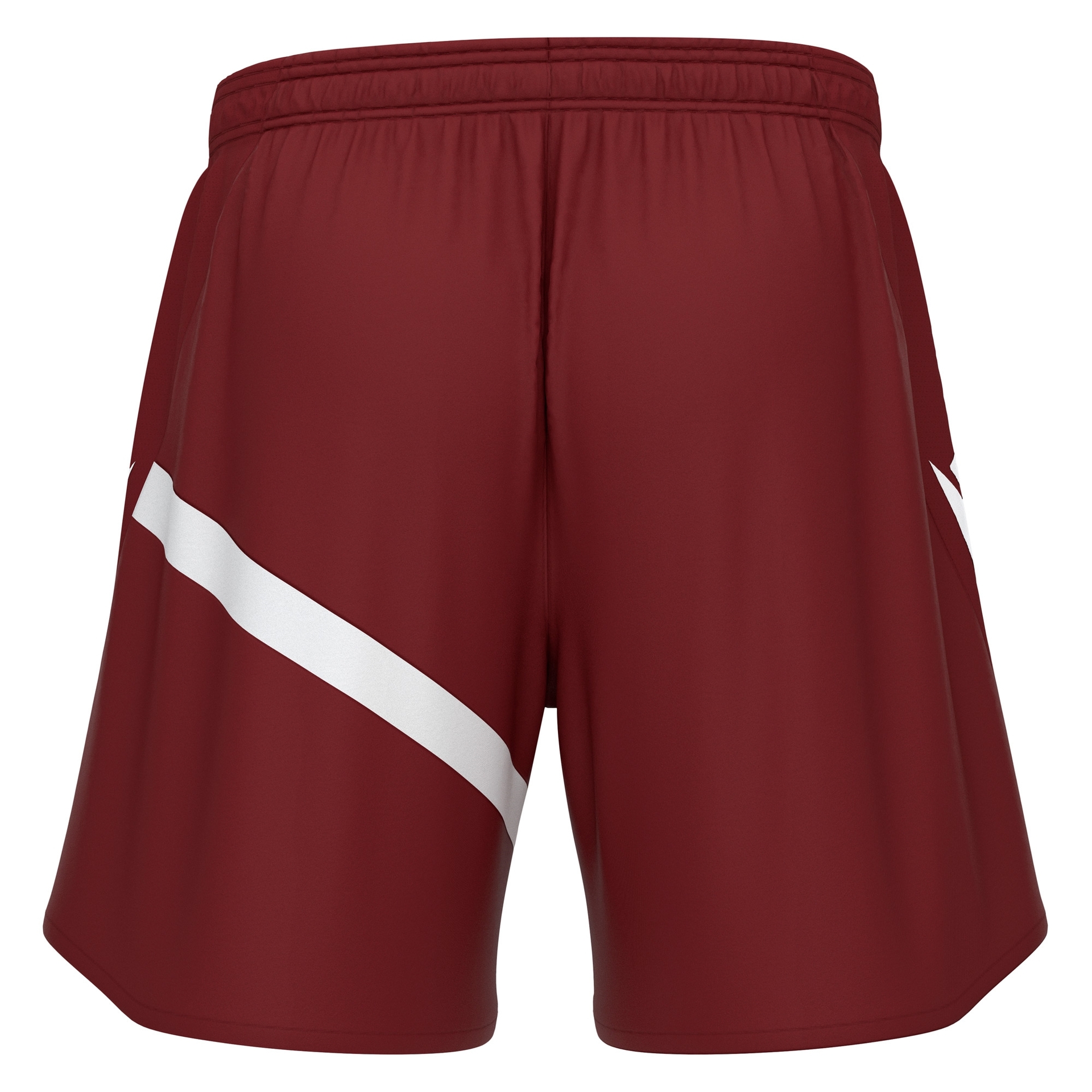 Macron Shen short - bordeaux rood/wit, foto 5 van 5