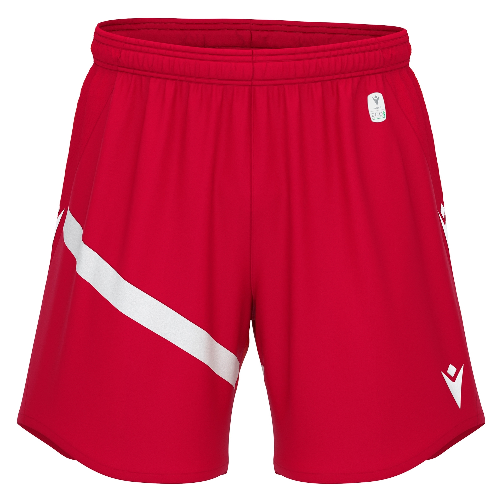 Macron Shen short - rood/wit, foto 4 van 5