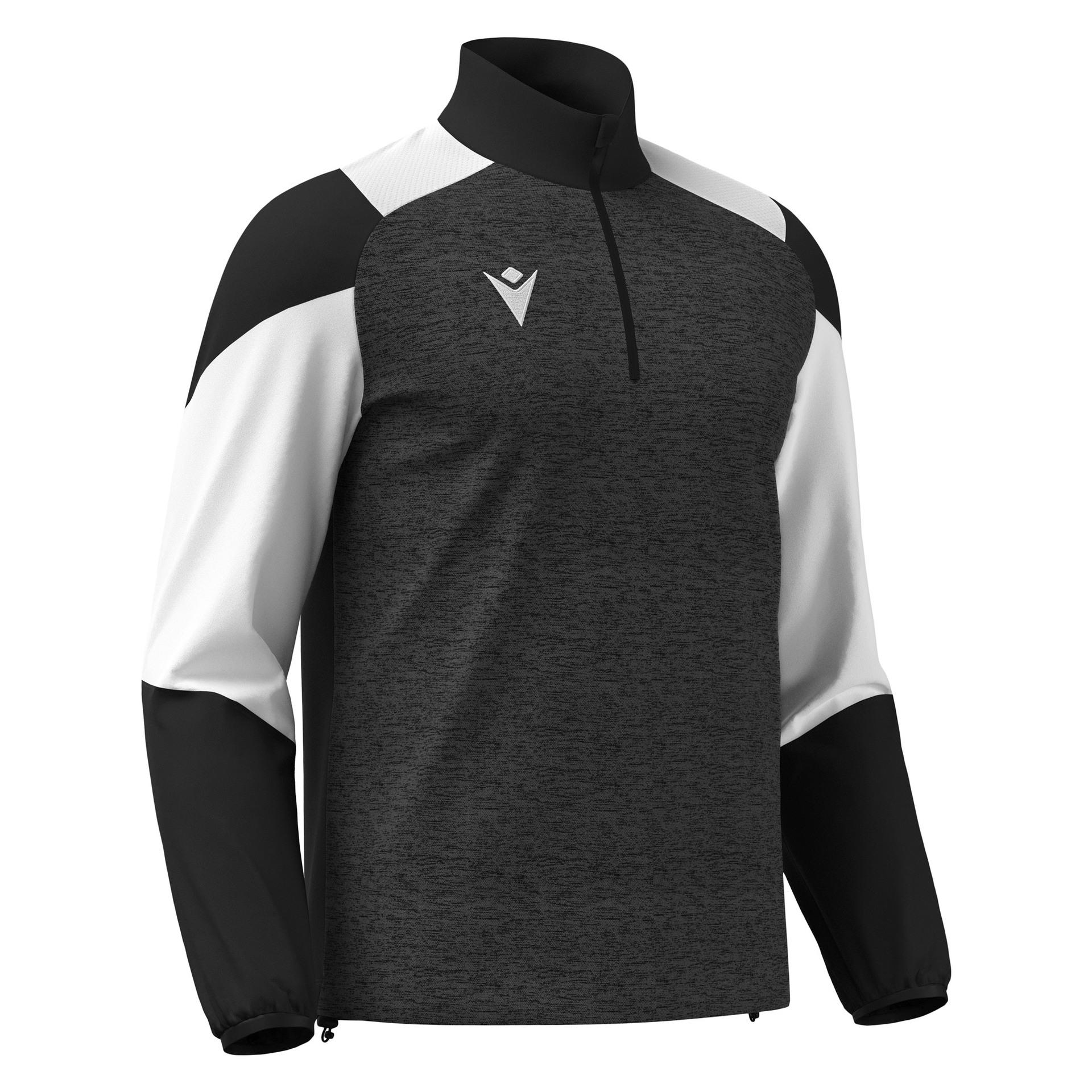 Macron Cuzco 1/4 Zip Top - zwart/wit, foto 3 van 5