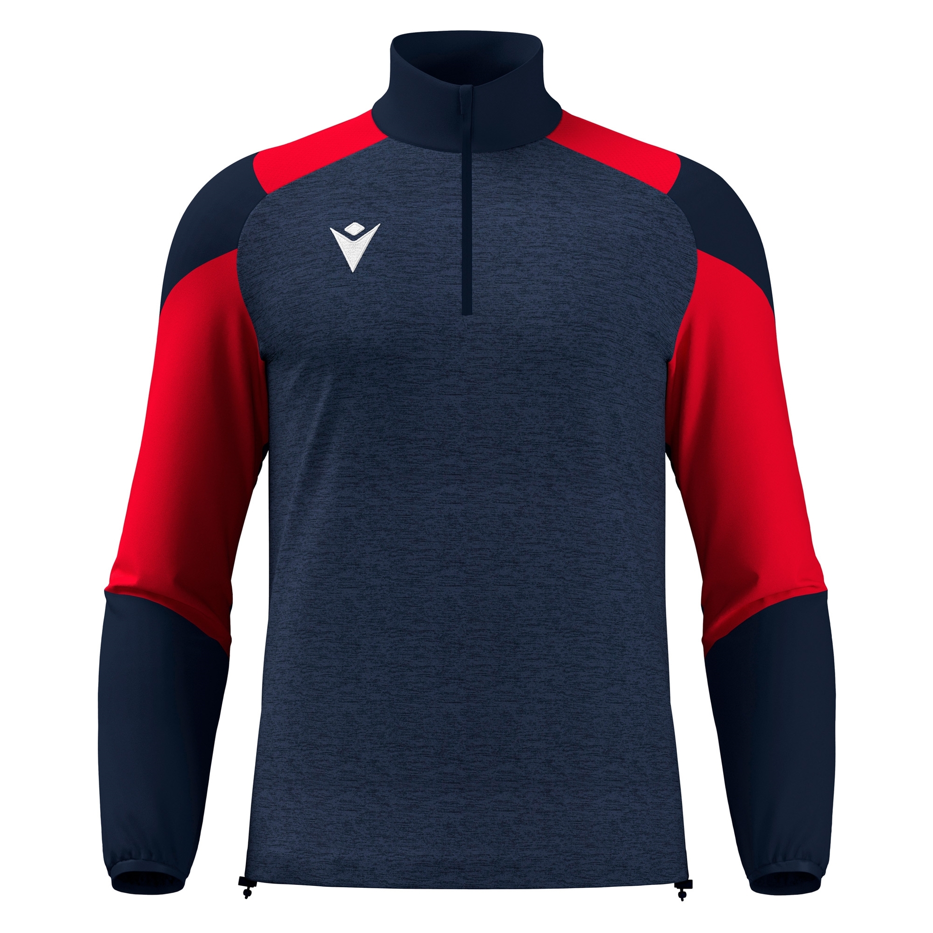 Macron Cuzco 1/4 Zip Top - navy/rood
