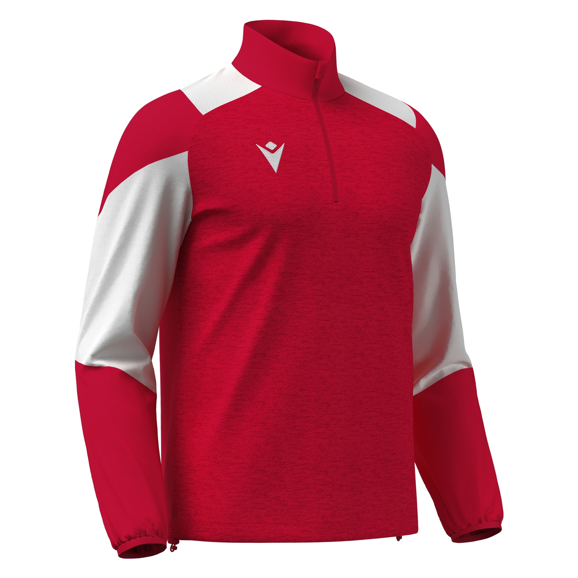 Macron Cuzco 1/4 Zip Top - rood/wit, foto 3 van 5