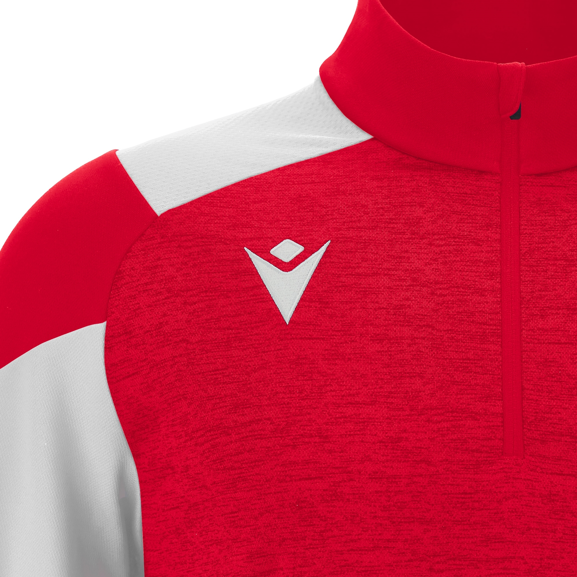 Macron Cuzco 1/4 Zip Top - rood/wit, foto 4 van 5