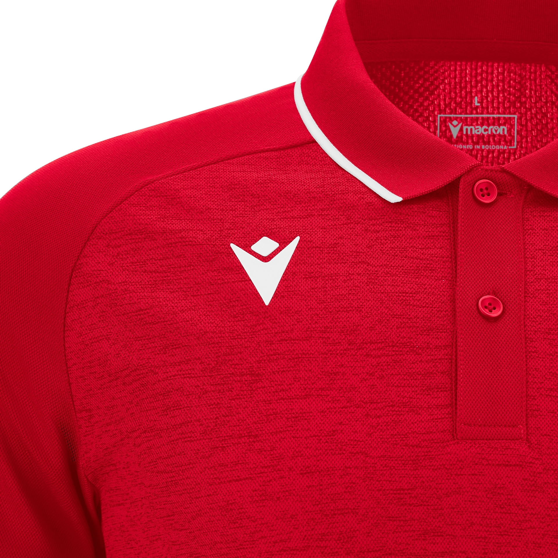 Macron Aulos polo - rood, foto 4 van 6
