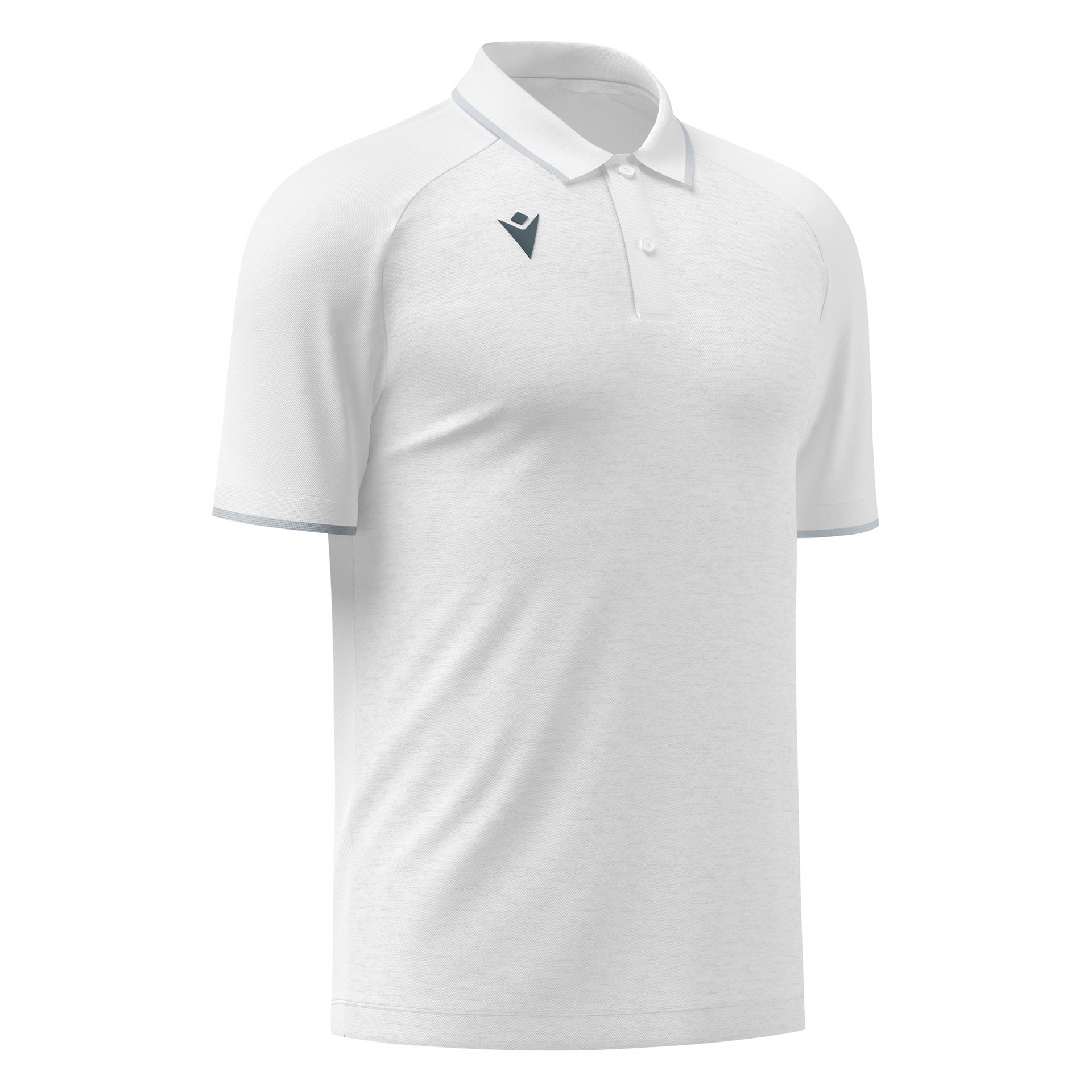 Macron Aulos polo - wit/zilver, foto 2 van 6