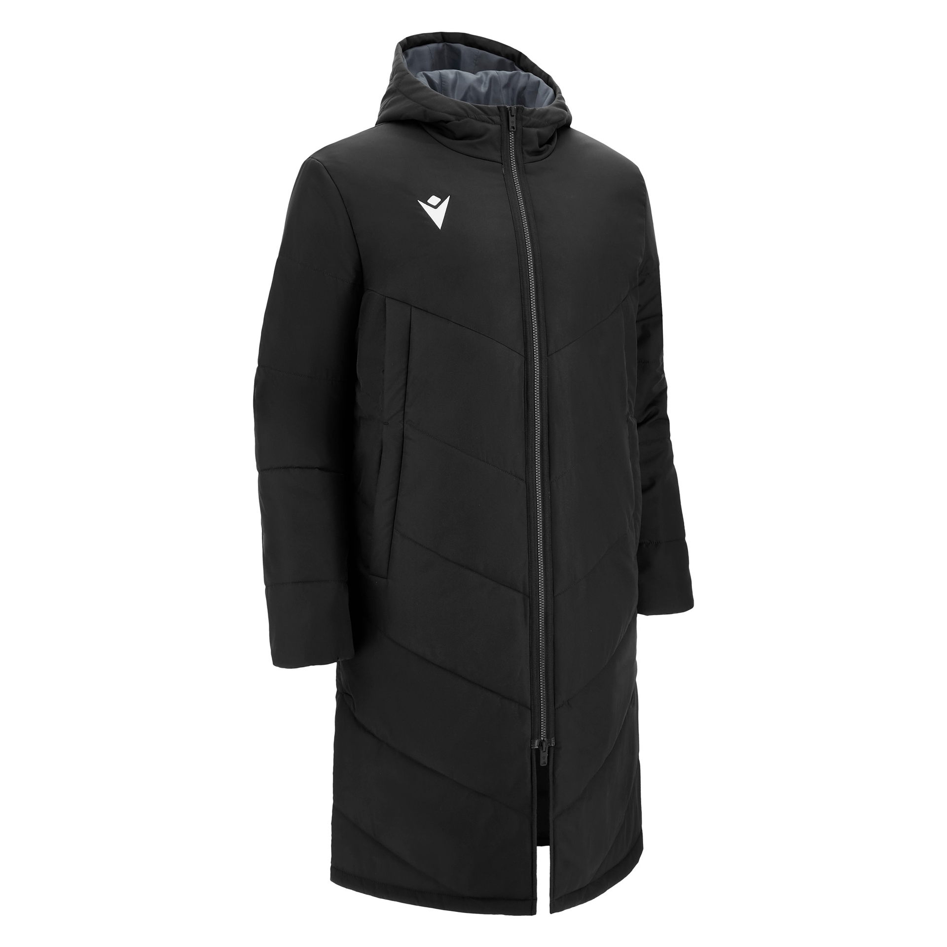 Macron Northland padded long jacket - zwart, foto 2 van 6