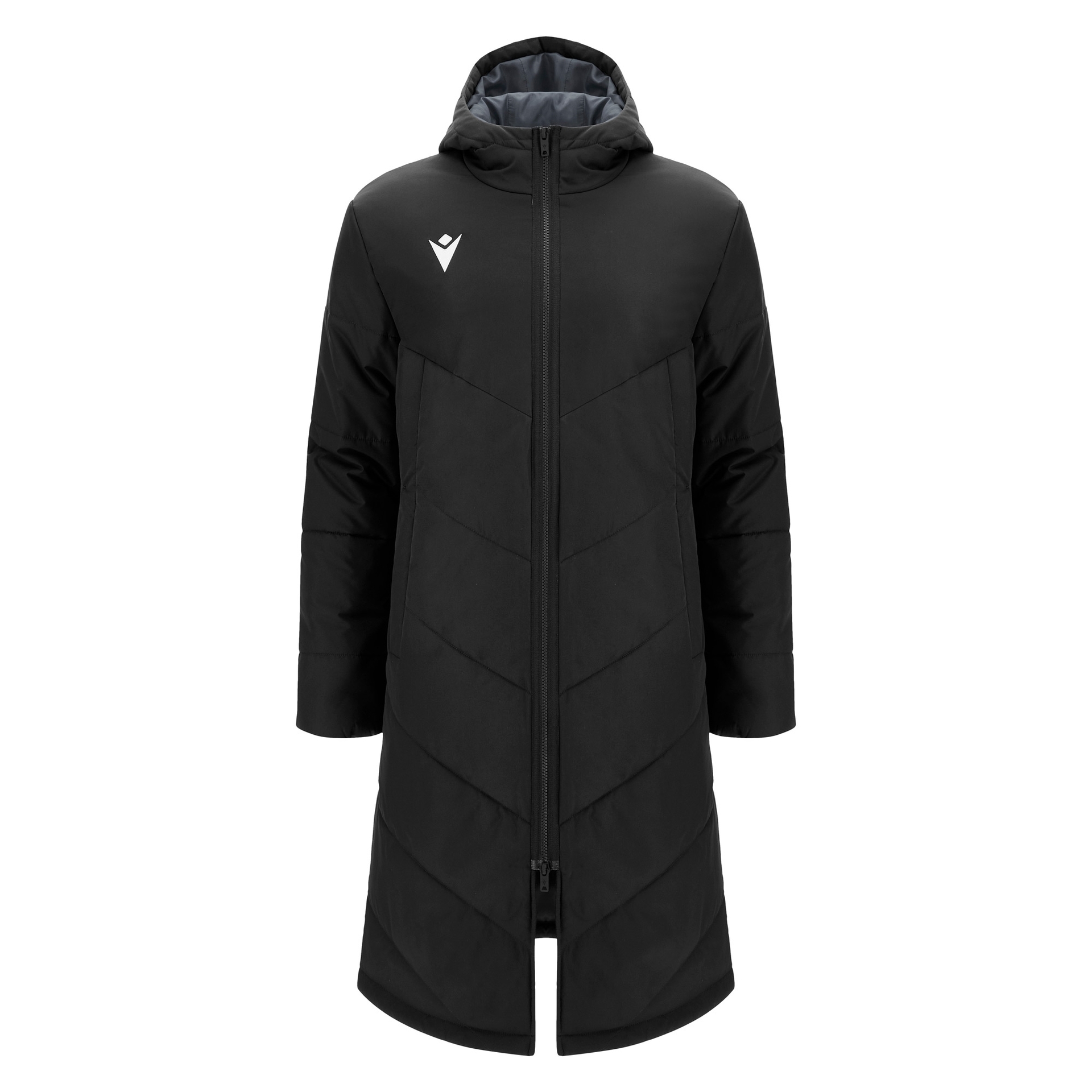 Macron Northland padded long jacket - zwart