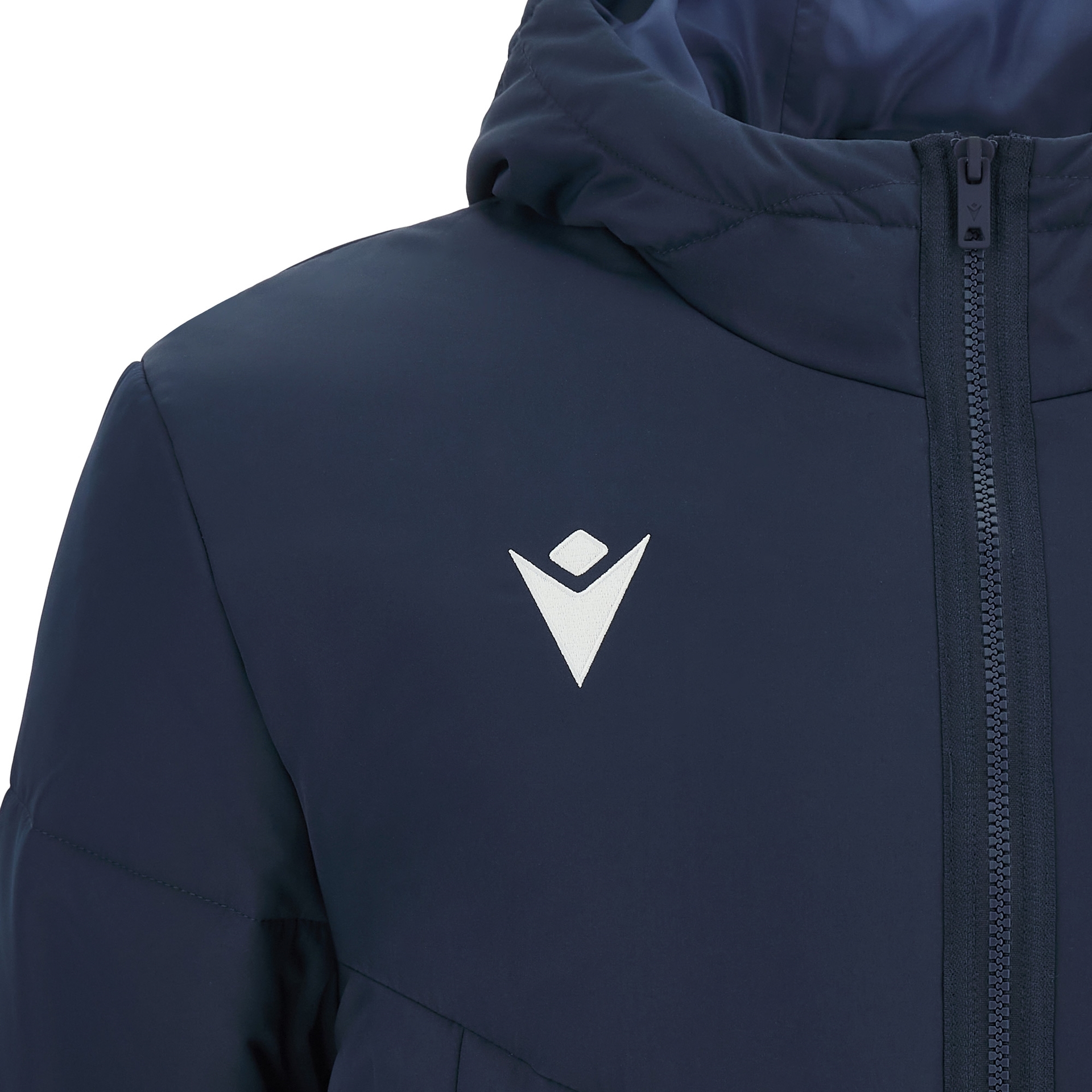Macron Northland padded long jacket - navy, foto 4 van 6