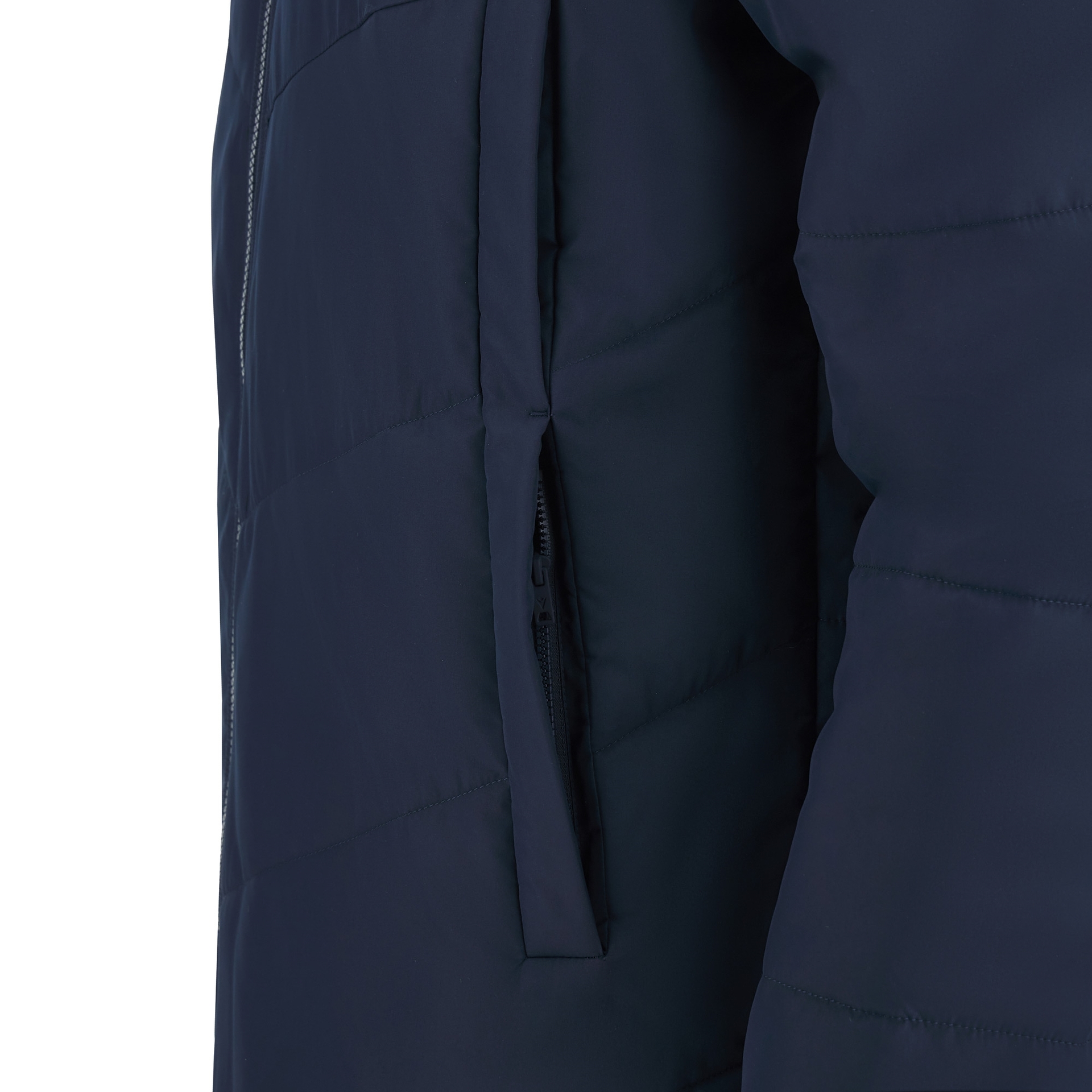 Macron Northland padded long jacket - navy, foto 5 van 6