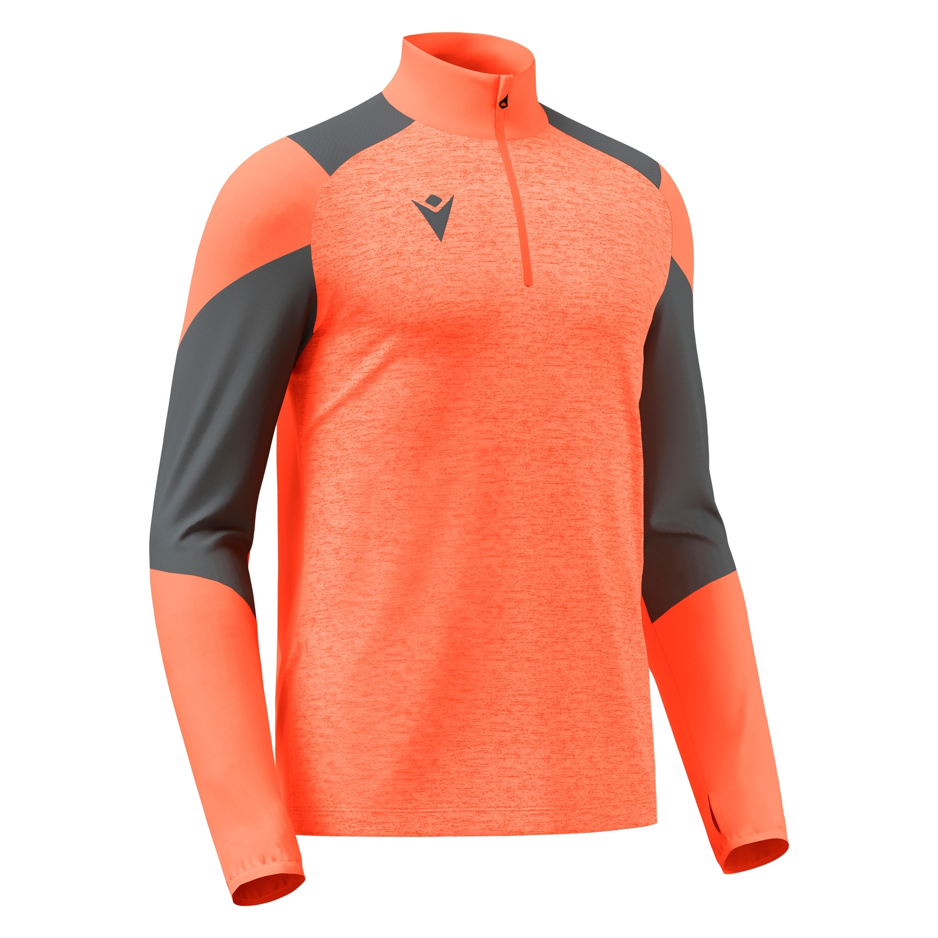 Macron Izel 1/4 Zip Top - neon coral, foto 4 van 5