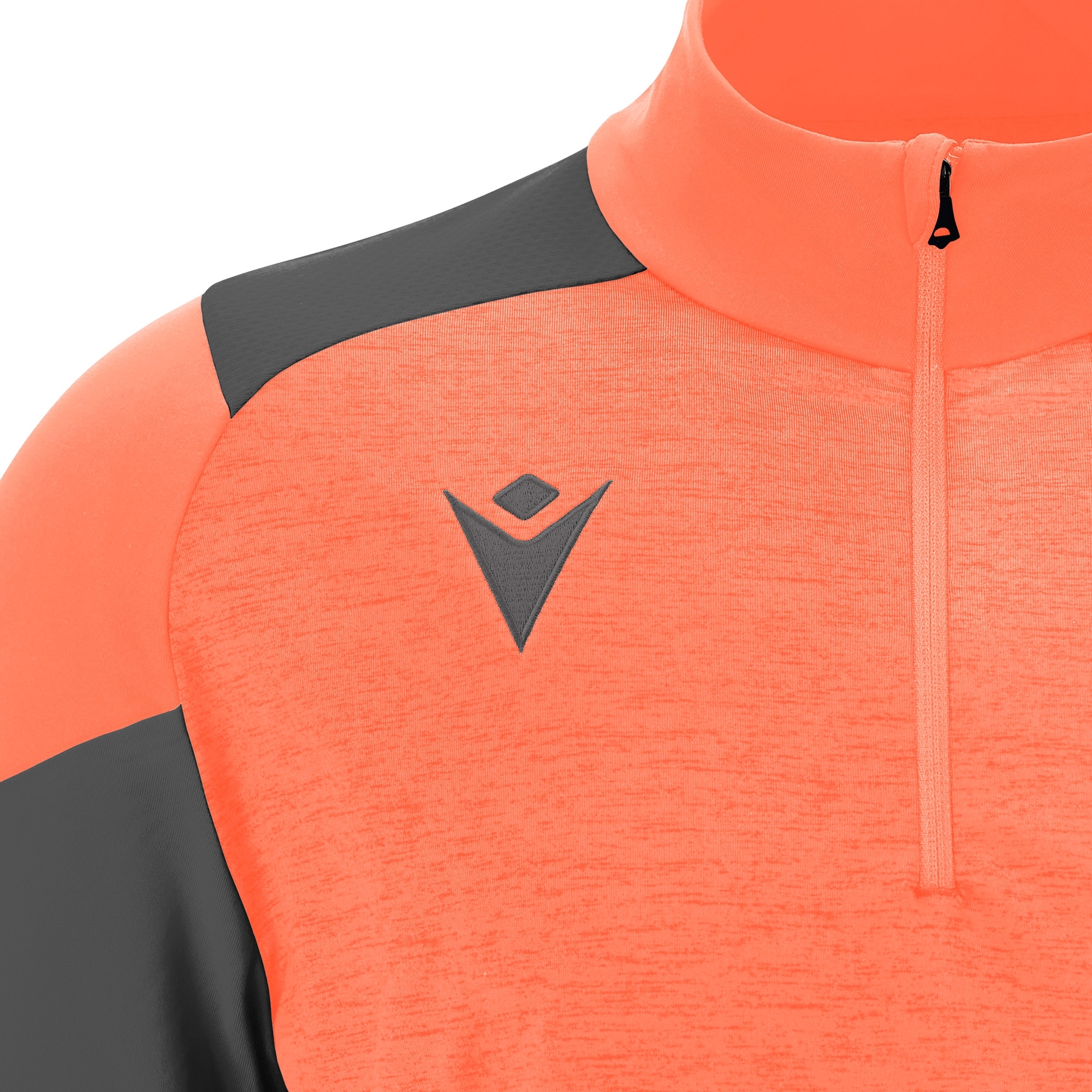 Macron Izel 1/4 Zip Top - neon coral, foto 3 van 5