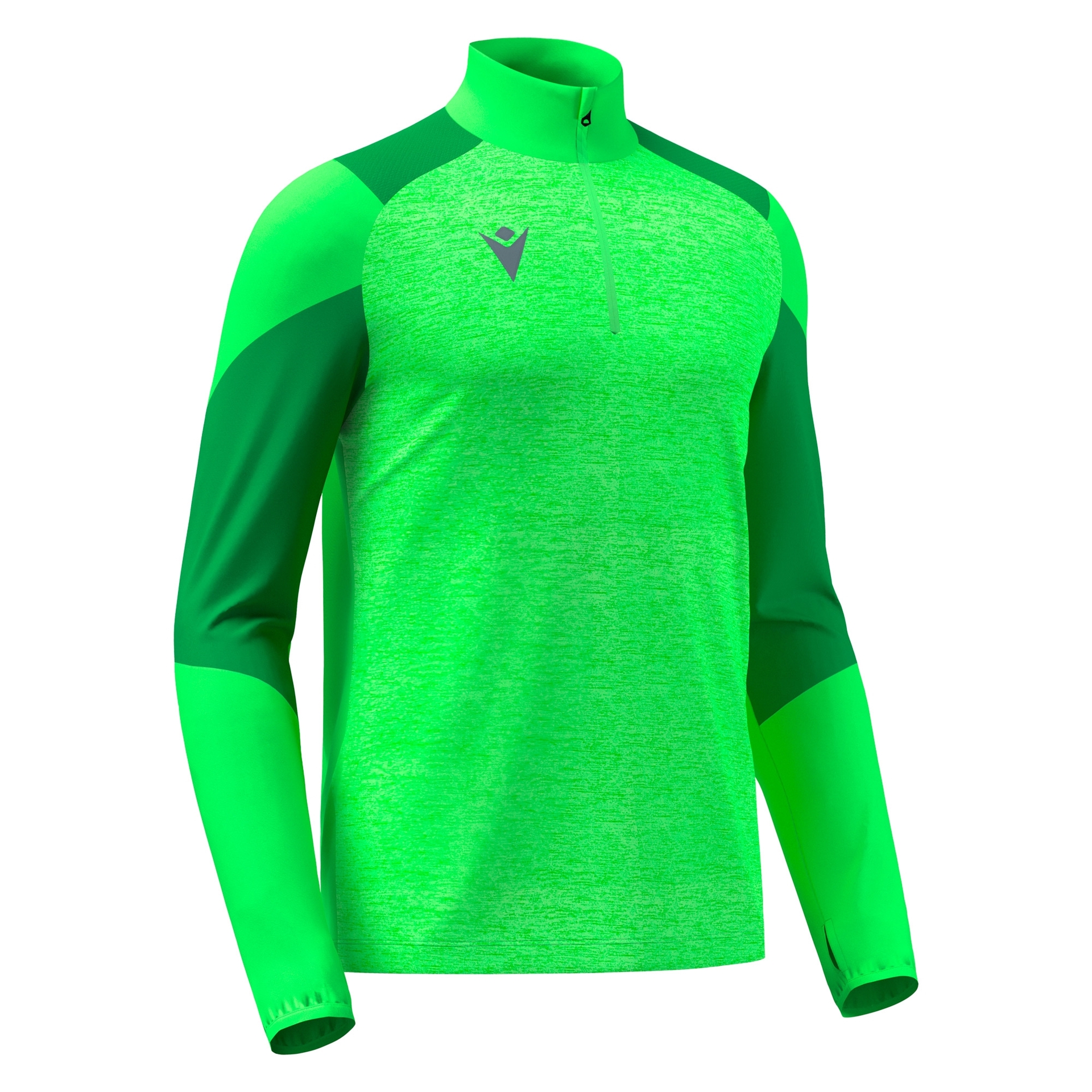Macron Izel 1/4 Zip Top - neon groen, foto 4 van 5