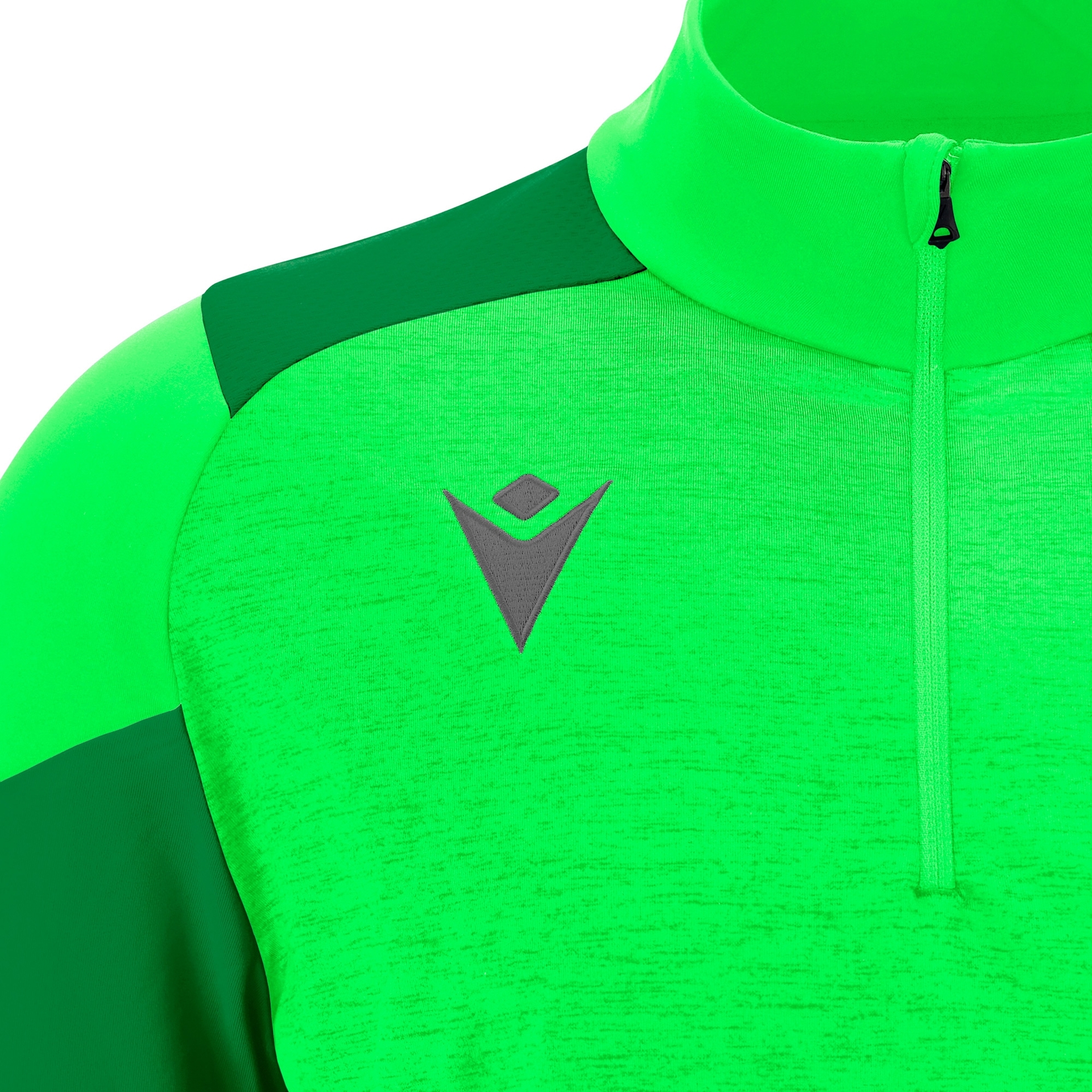 Macron Izel 1/4 Zip Top - neon groen, foto 3 van 5