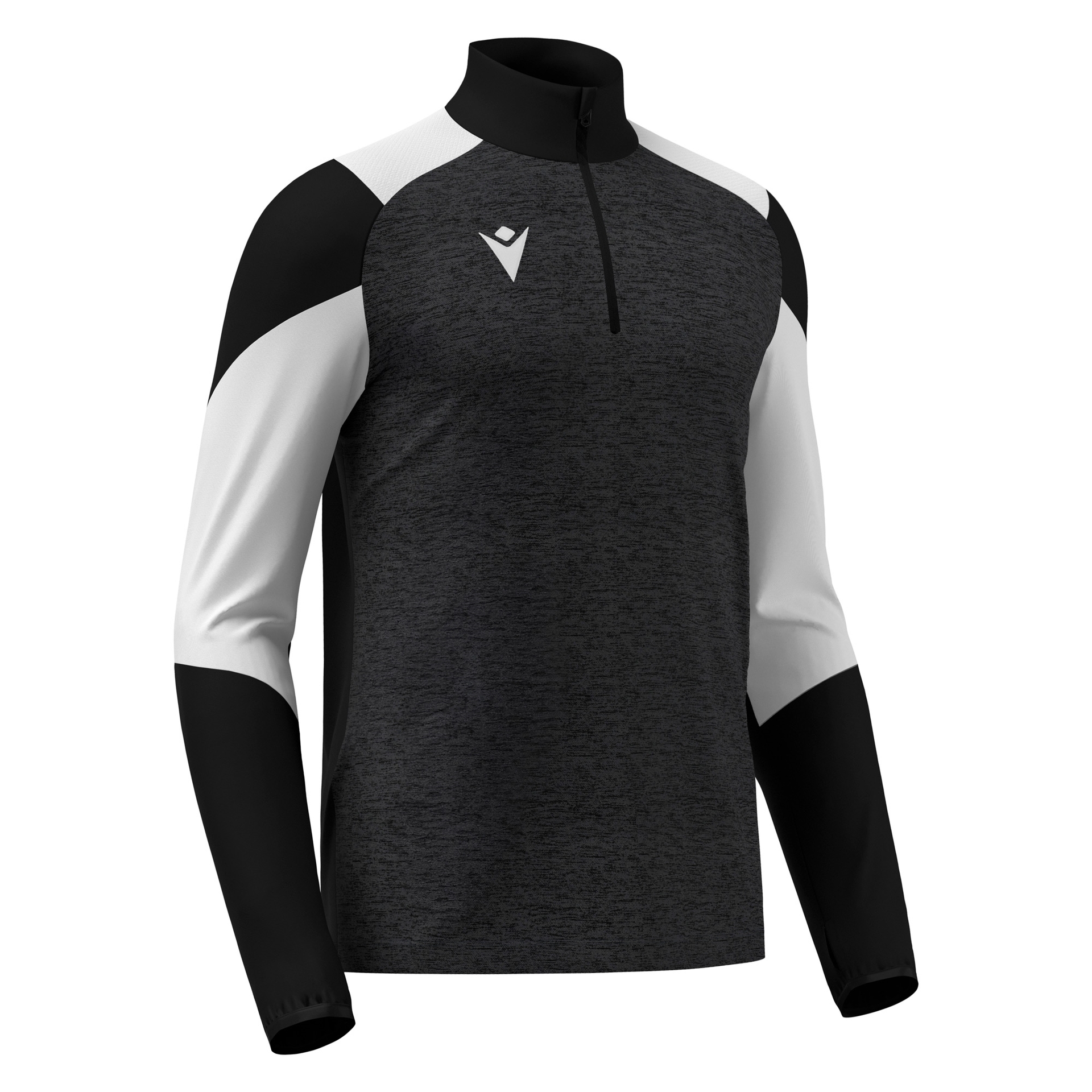 Macron Izel 1/4 Zip Top - zwart/wit, foto 3 van 5