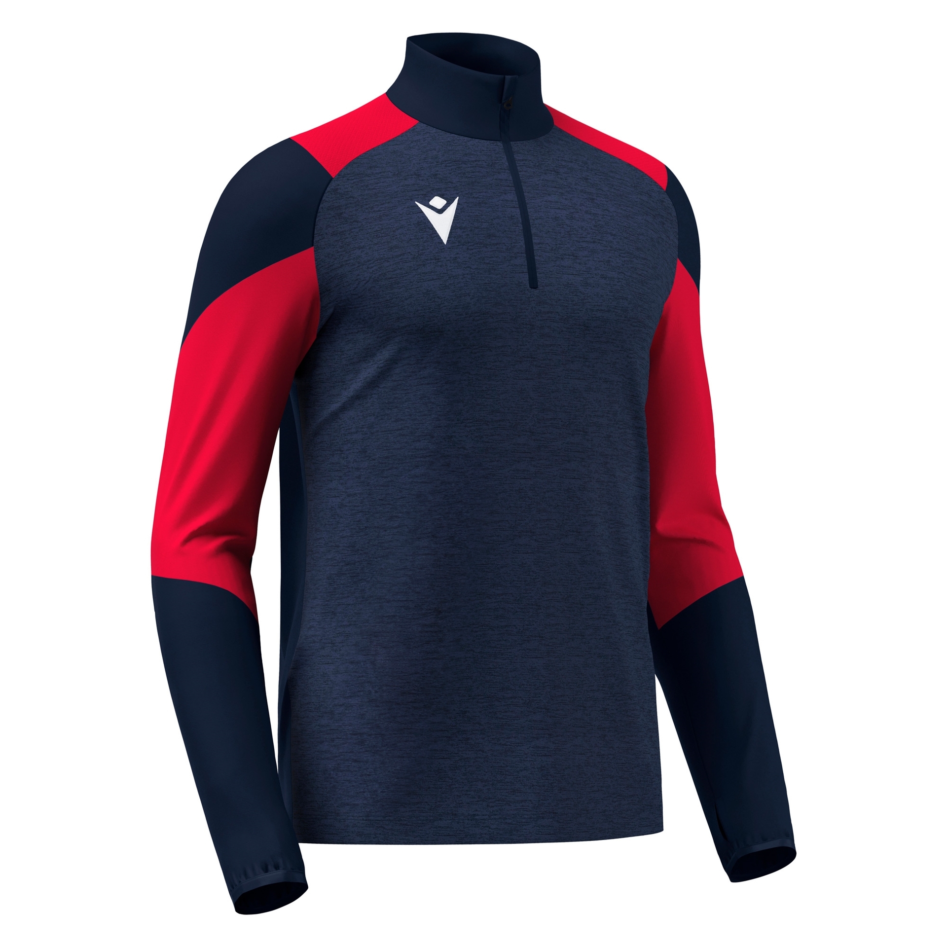 Macron Izel 1/4 Zip Top - navy/rood, foto 4 van 5