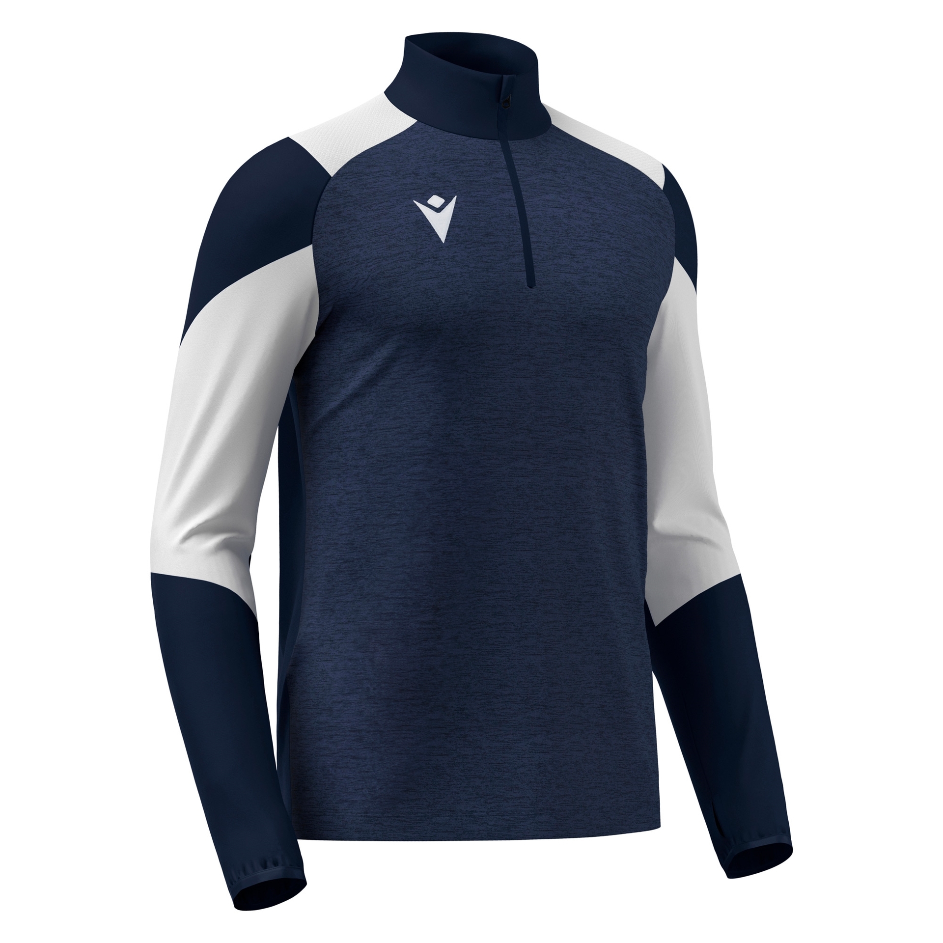 Macron Izel 1/4 Zip Top - navy/wit, foto 4 van 5