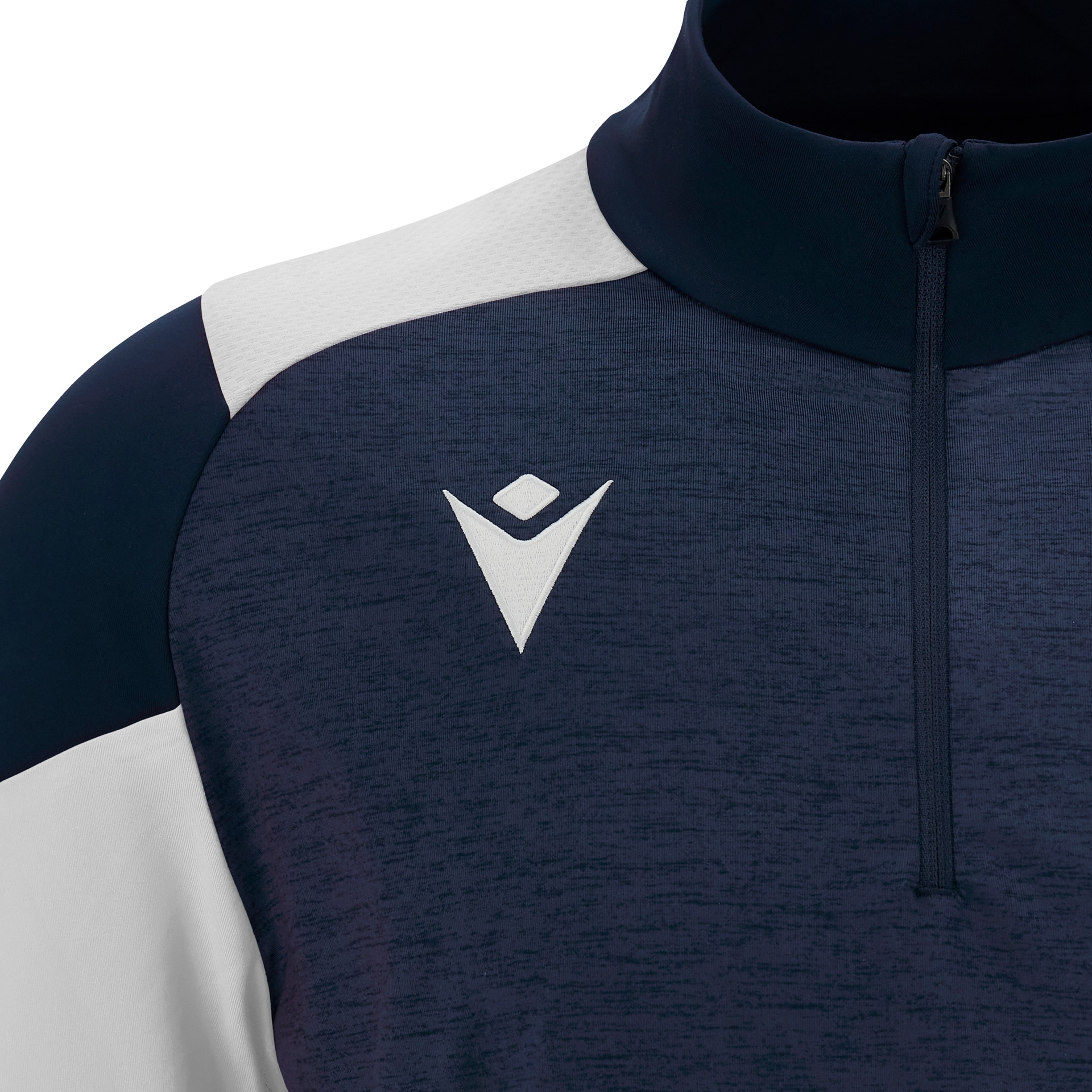 Macron Izel 1/4 Zip Top - navy/wit, foto 3 van 5
