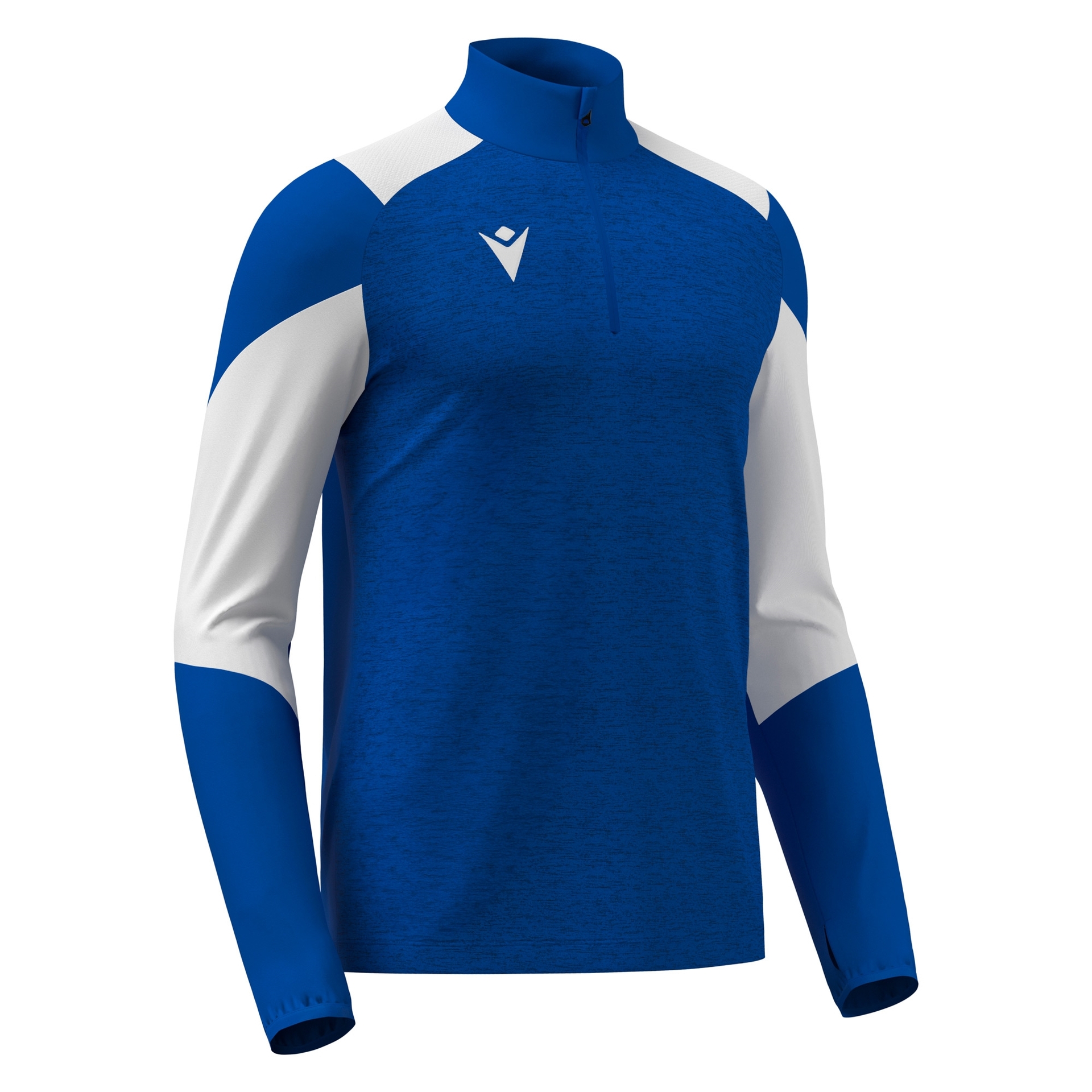 Macron Izel 1/4 Zip Top - blauw/wit, foto 4 van 5