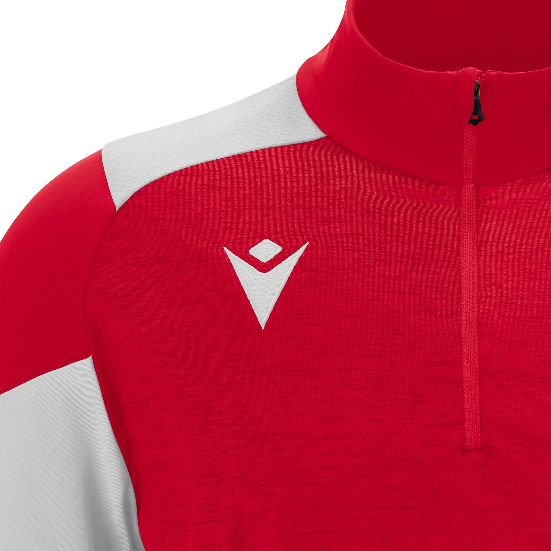 Macron Izel 1/4 Zip Top - rood/wit, foto 3 van 5
