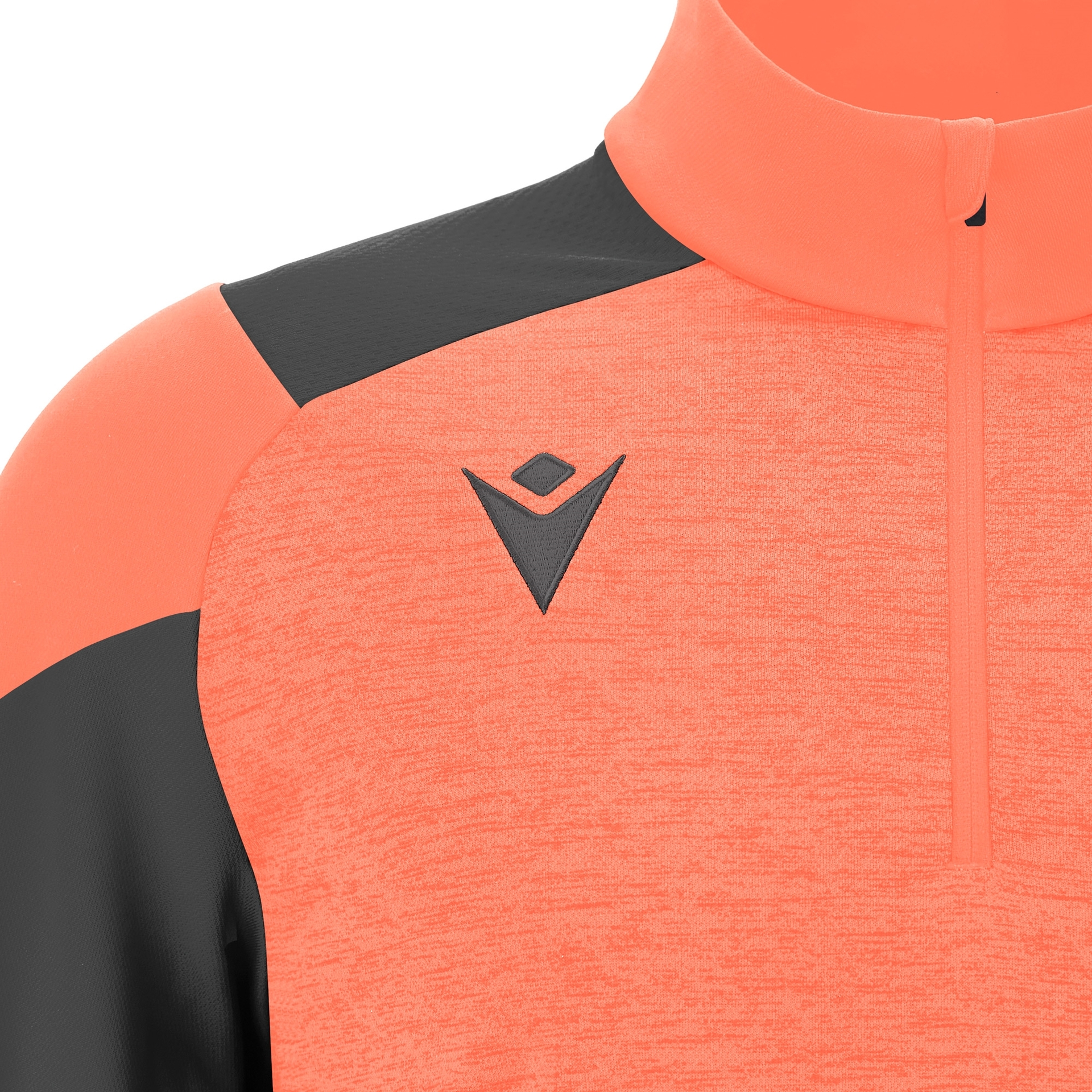 Macron Chantico 1/4 Zip Top dames - neon coral, foto 3 van 5