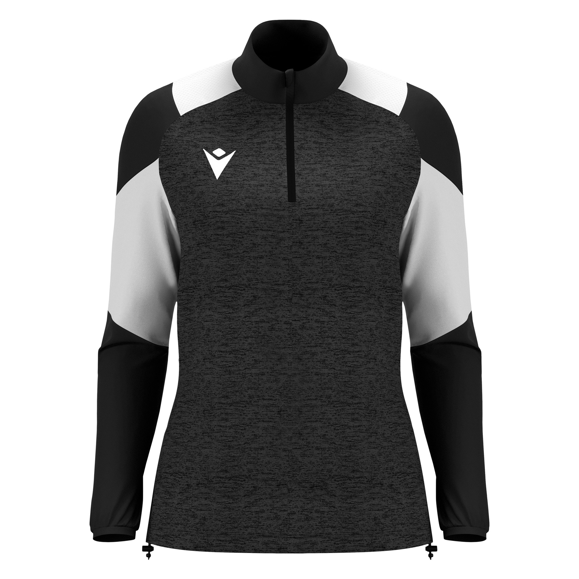 Macron Chantico 1/4 Zip Top dames - zwart/wit