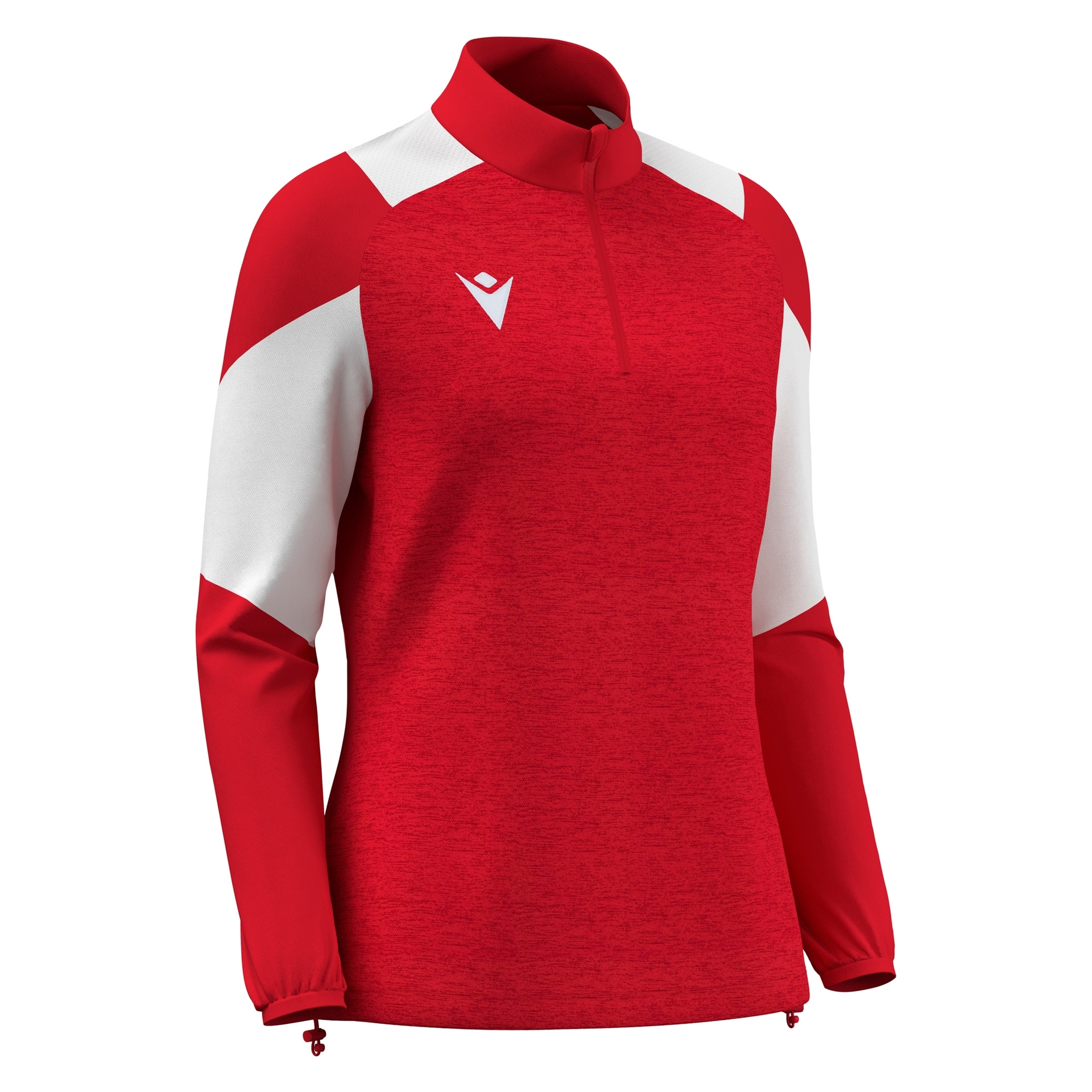 Macron Chantico 1/4 Zip Top dames - rood/wit, foto 4 van 5