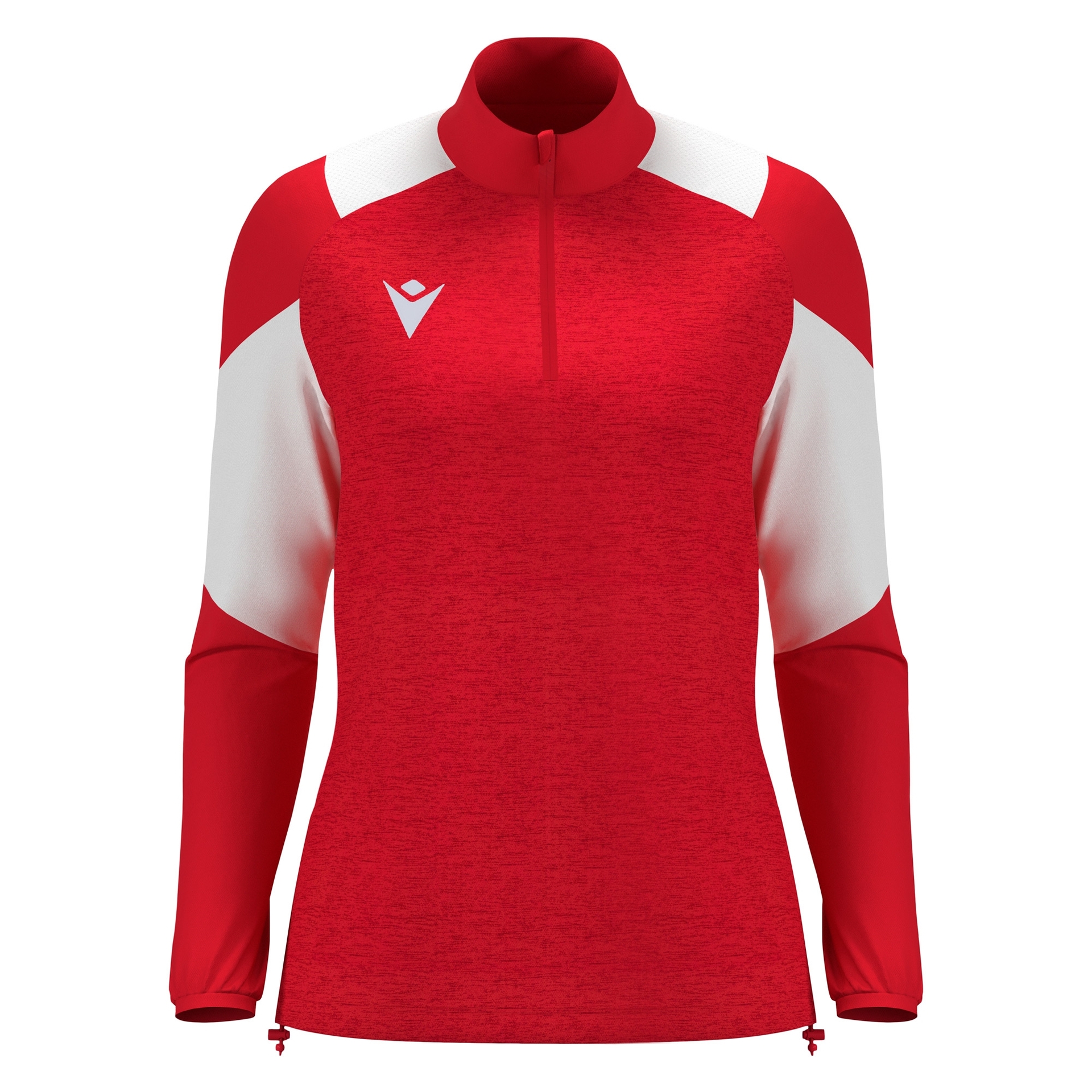 Macron Chantico 1/4 Zip Top dames - rood/wit