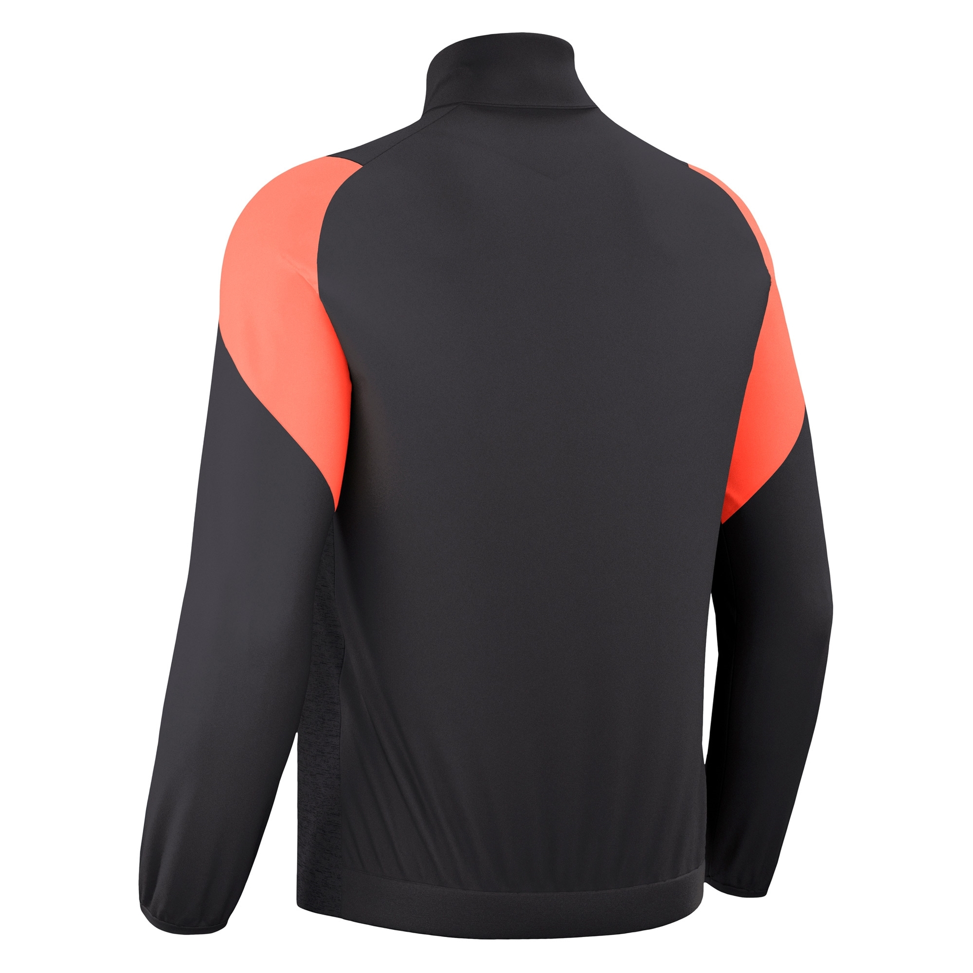 Macron Vanir Full Zip Top - antraciet/neon coral, foto 3 van 6