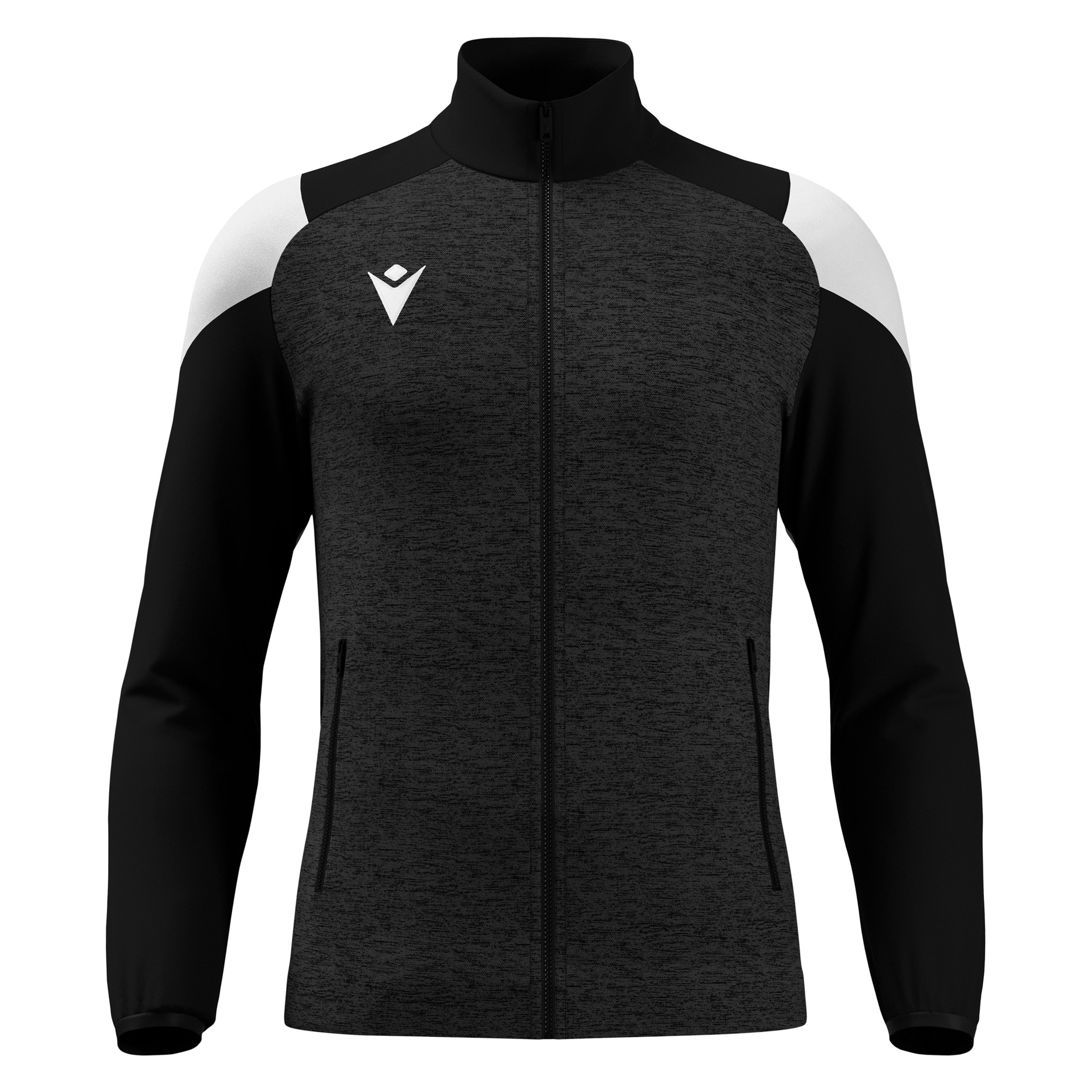 Macron Vanir Full Zip Top - zwart/wit, foto 2 van 6