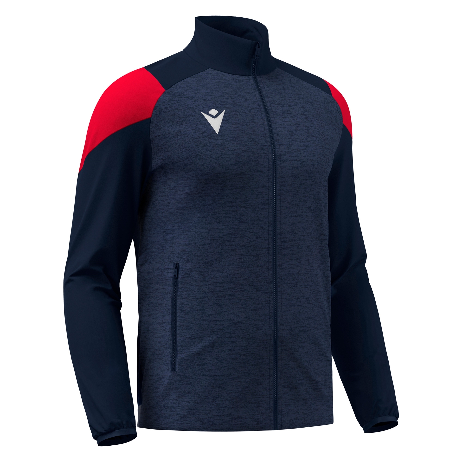 Macron Vanir Full Zip Top - navy/rood