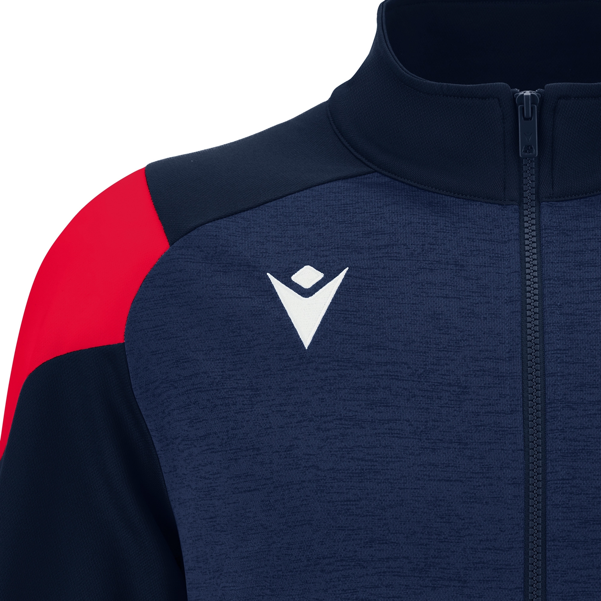 Macron Vanir Full Zip Top - navy/rood, foto 4 van 6