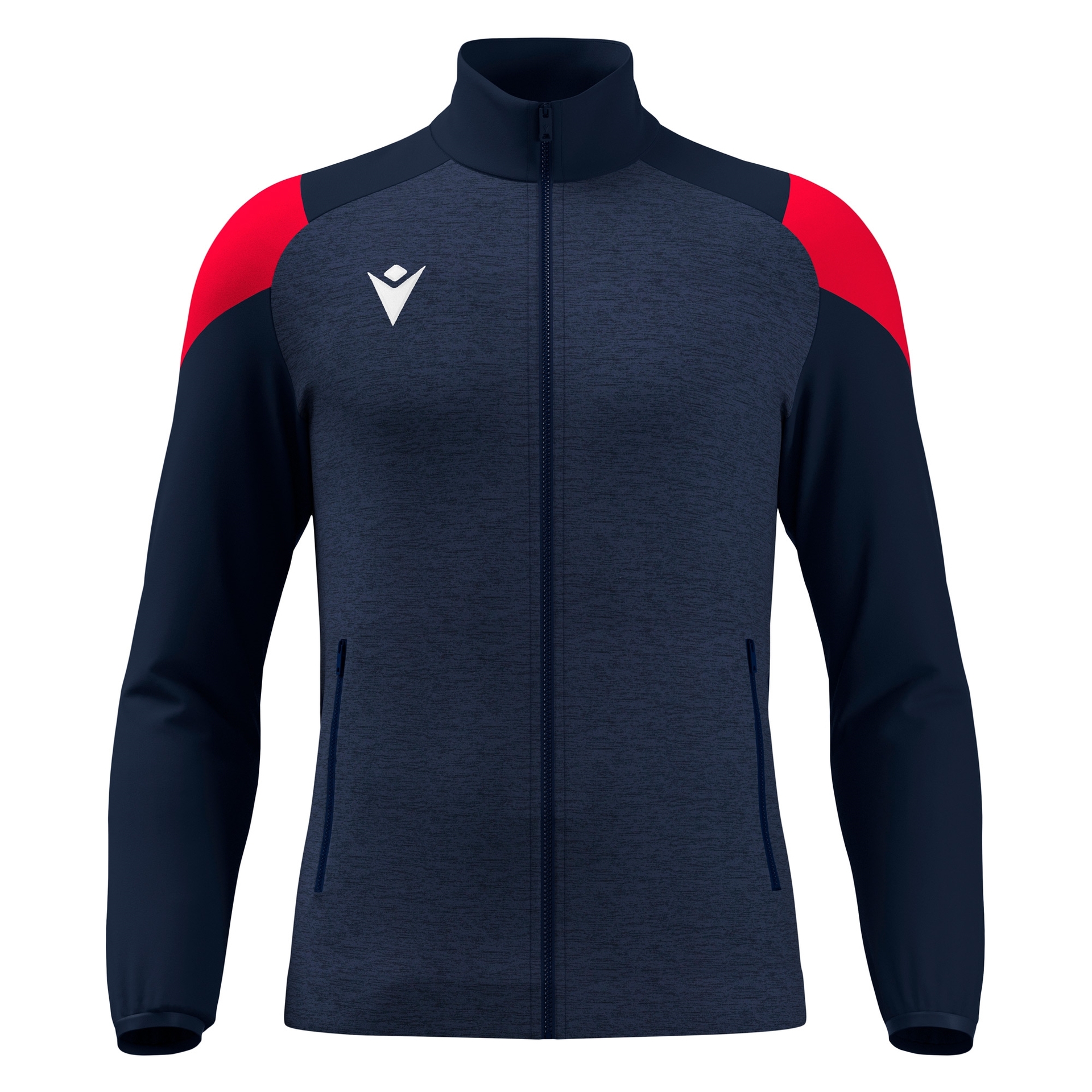 Macron Vanir Full Zip Top - navy/rood, foto 2 van 6