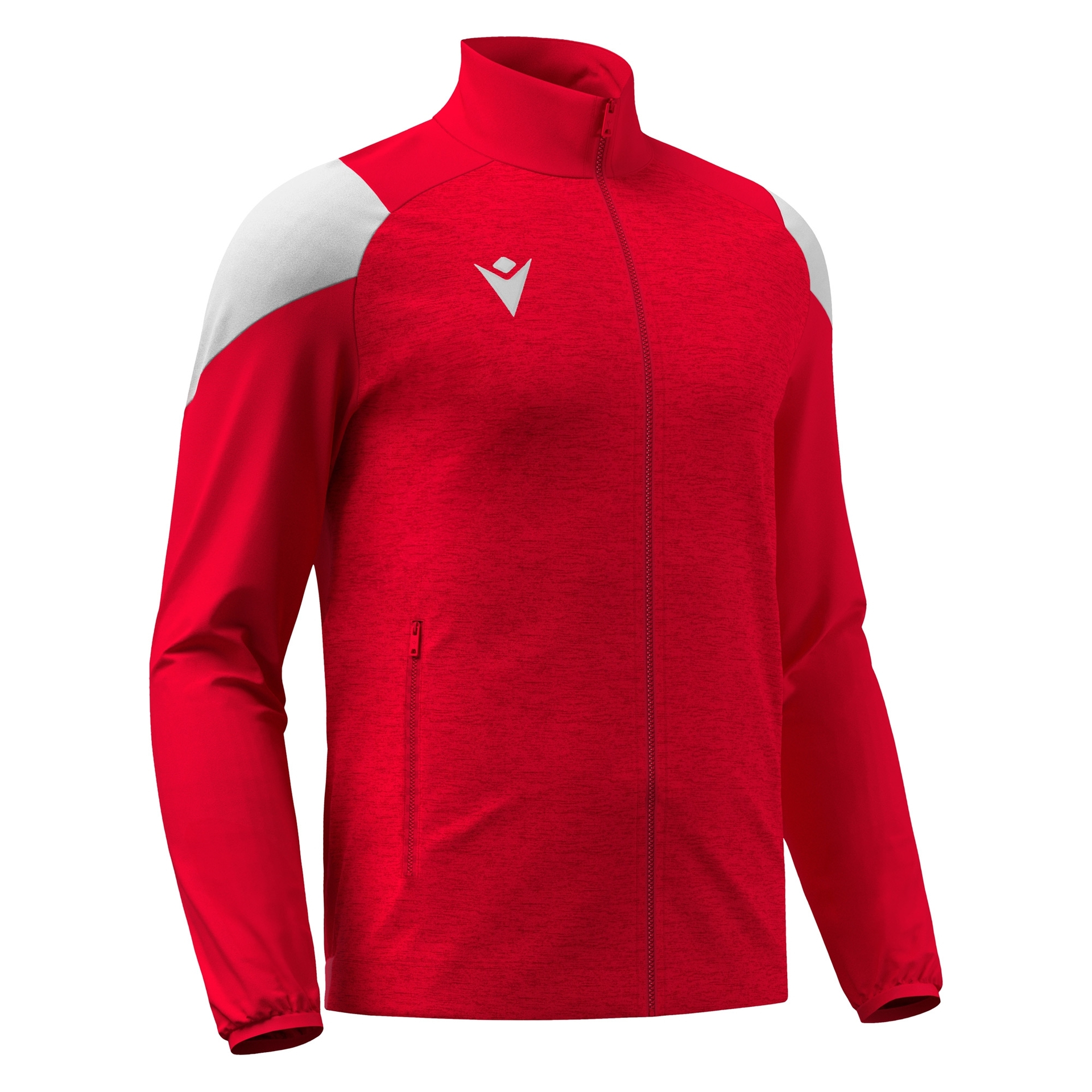 Macron Vanir Full Zip Top - rood/wit