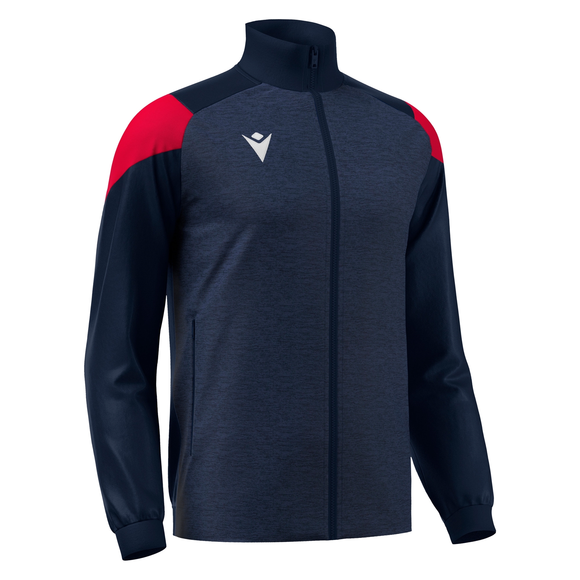 Macron Prometheus Full Zip Top - navy/rood, foto 4 van 6