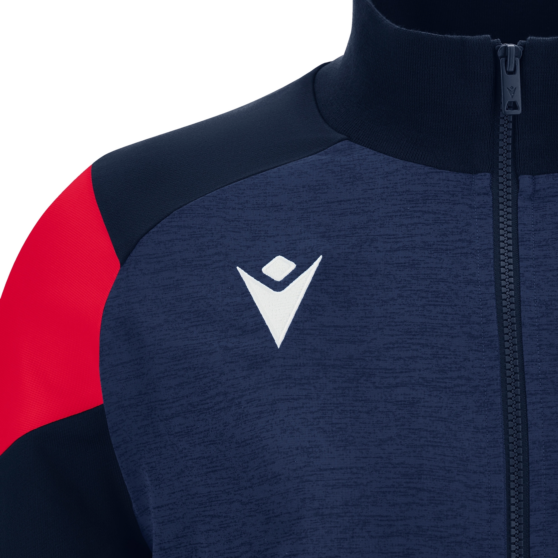 Macron Prometheus Full Zip Top - navy/rood, foto 3 van 6