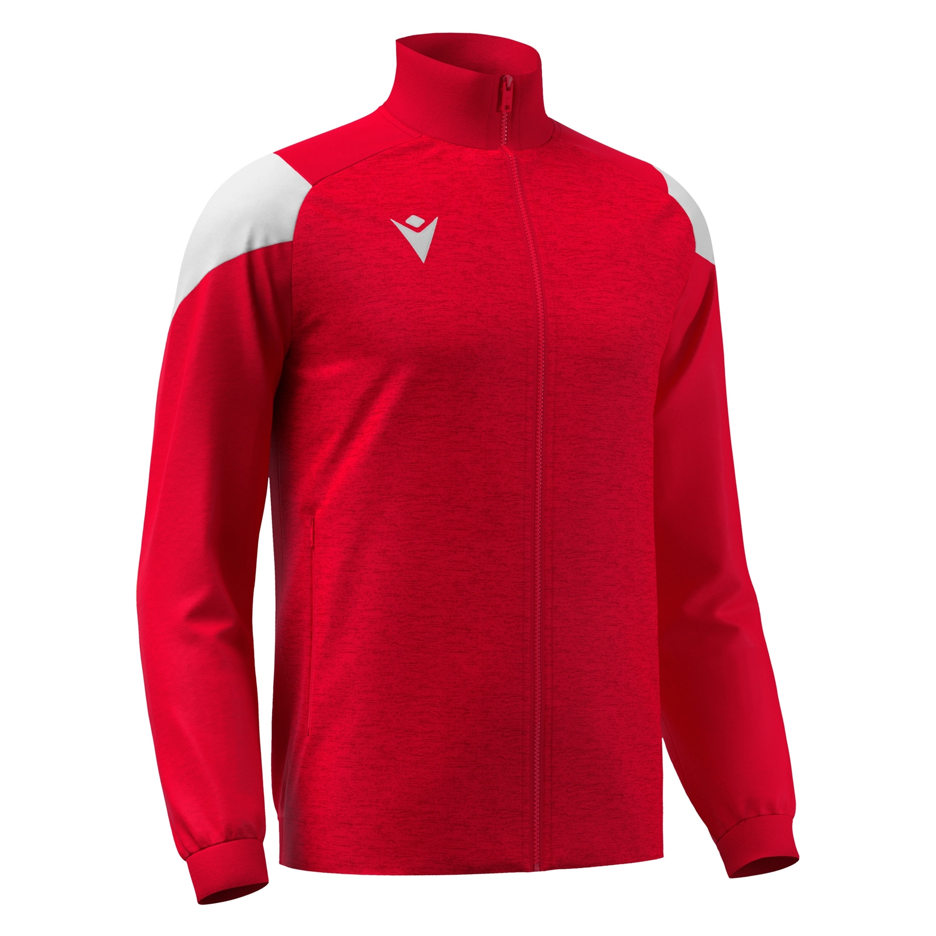 Macron Prometheus Full Zip Top - rood/wit, foto 4 van 6