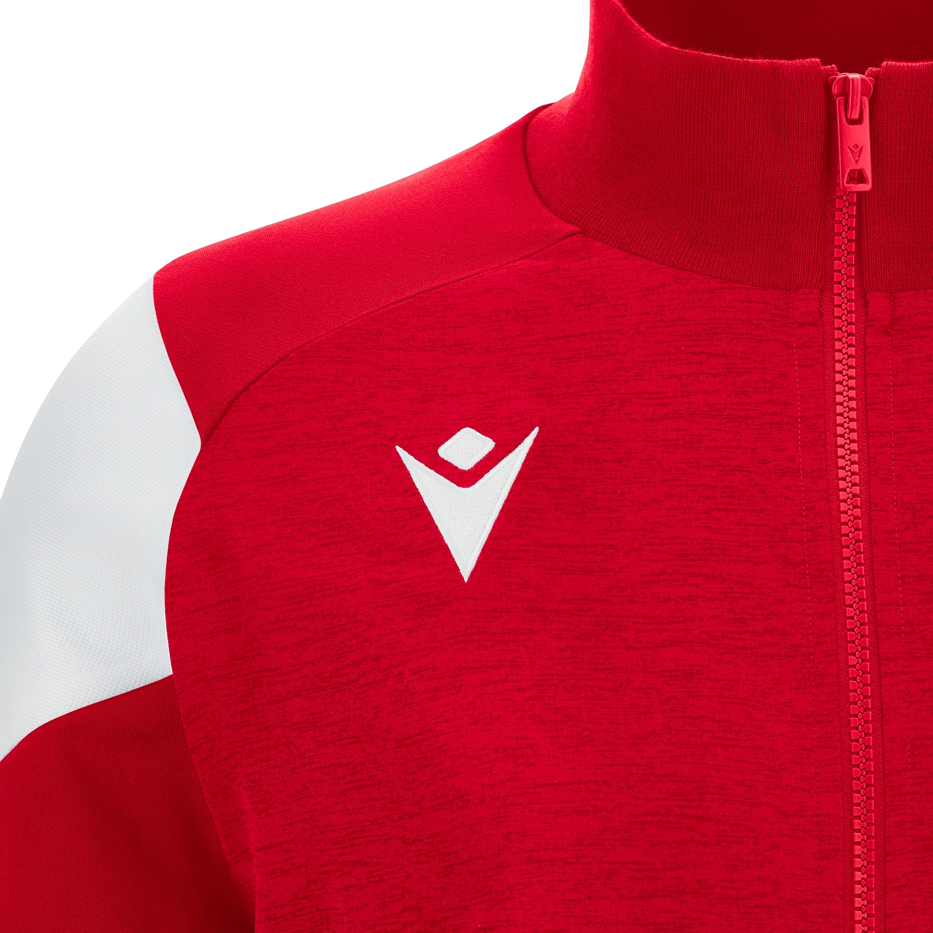 Macron Prometheus Full Zip Top - rood/wit, foto 3 van 6
