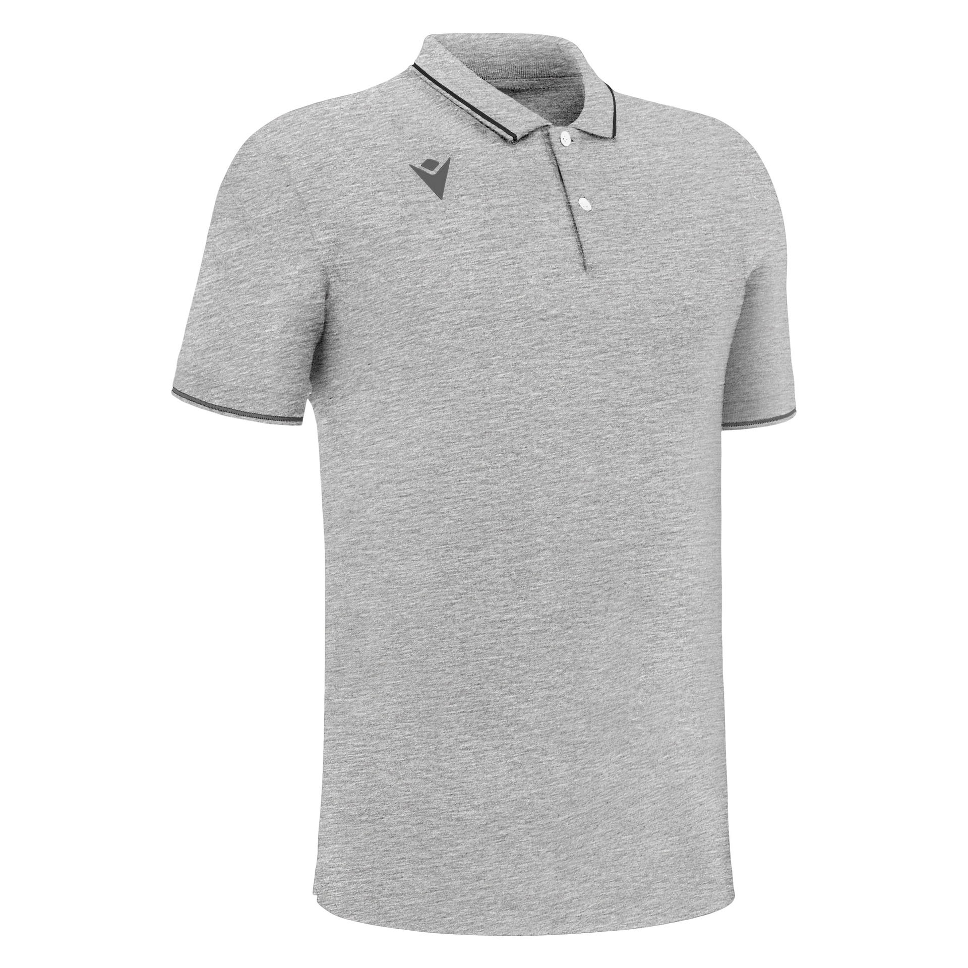 Macron Comedy polo - grijs melange