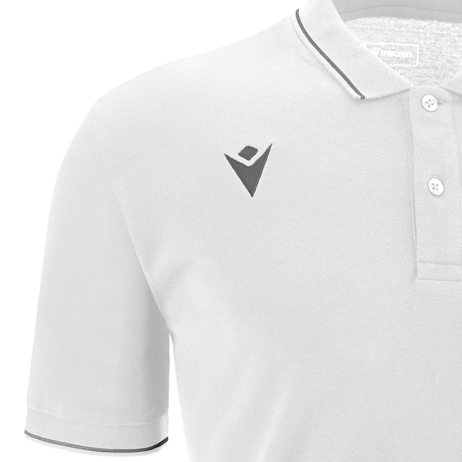 Macron Comedy polo - wit, foto 4 van 6