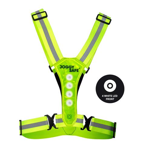 LED Hardlopen Reflectie Vest Verstelbaar - geel, foto 3 van 3