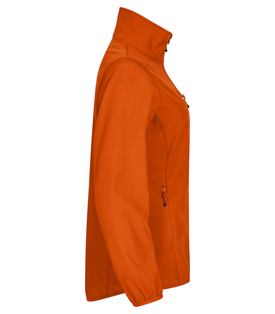 Clique Softshell Jas Dames - oranje, foto 4 van 6