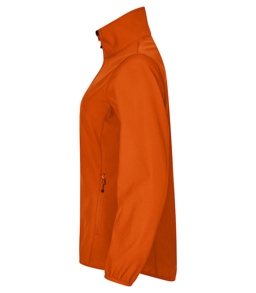 Clique Softshell Jas Dames - oranje, foto 3 van 6