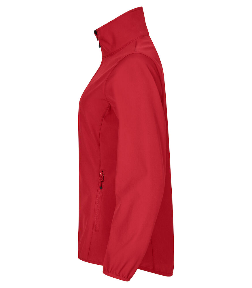 Clique Softshell Jas Dames - rood, foto 3 van 6