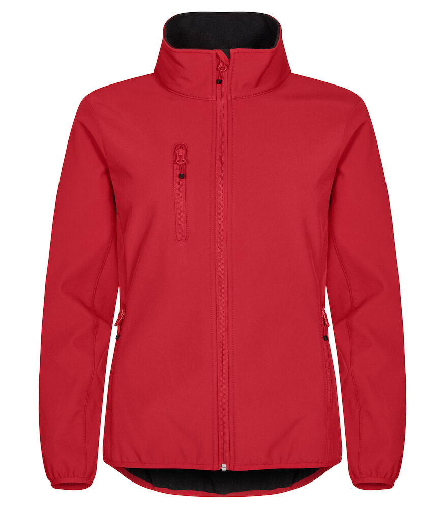 Clique Softshell Jas Dames - rood